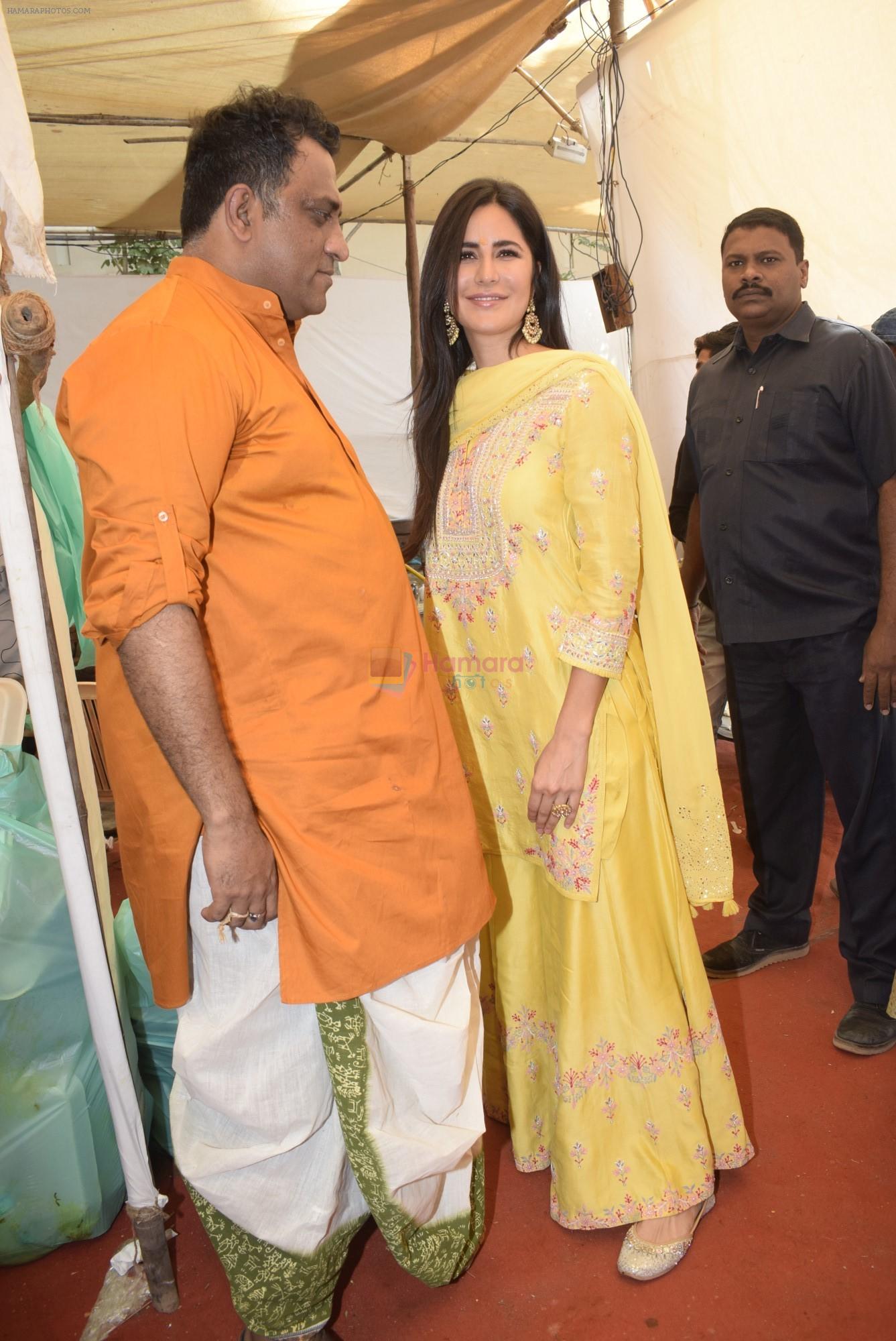 Katrina Kaif at Saraswati pujan at Anurag Basu's house in goregaon on 10th Feb 2019