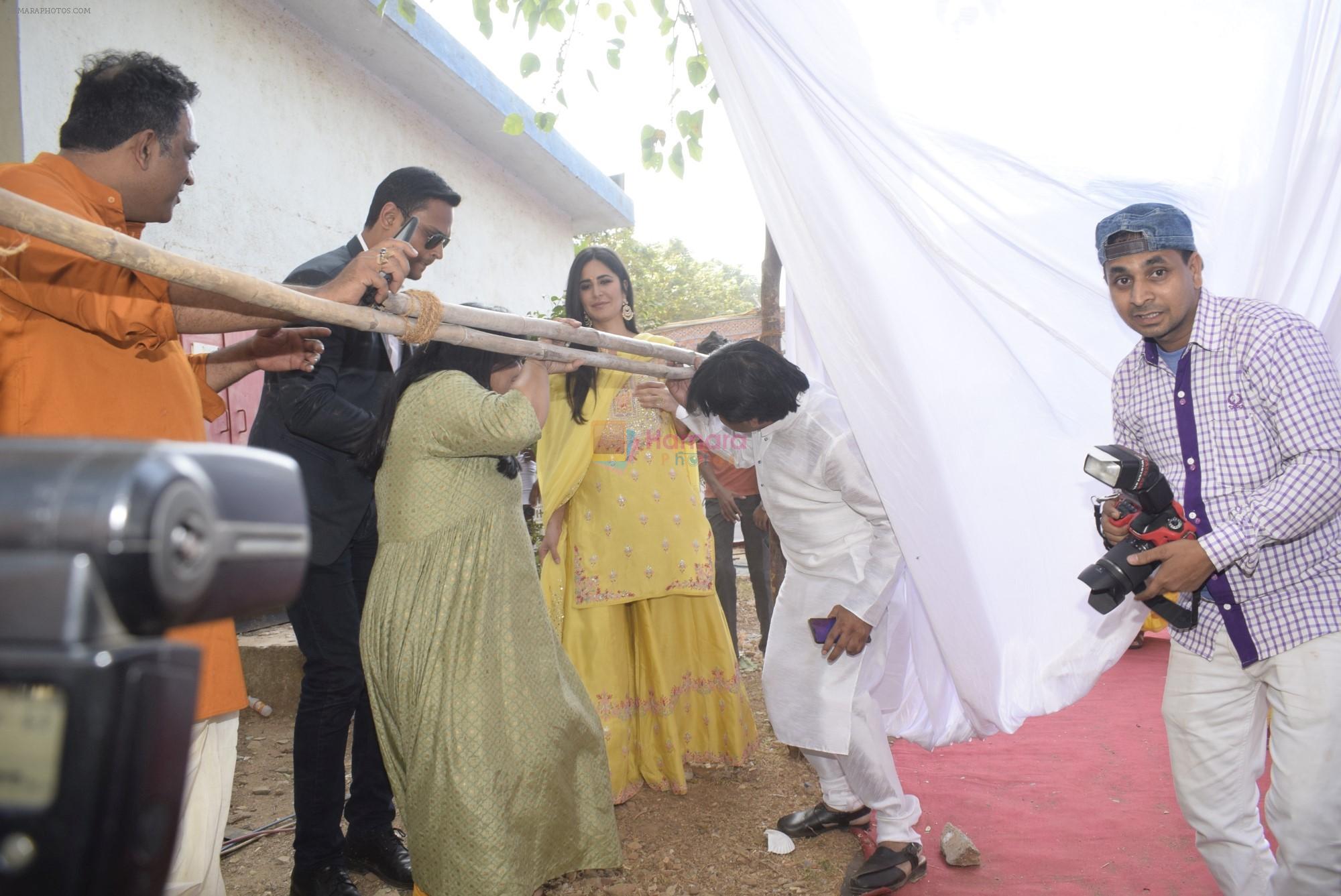 Katrina Kaif at Saraswati pujan at Anurag Basu's house in goregaon on 10th Feb 2019