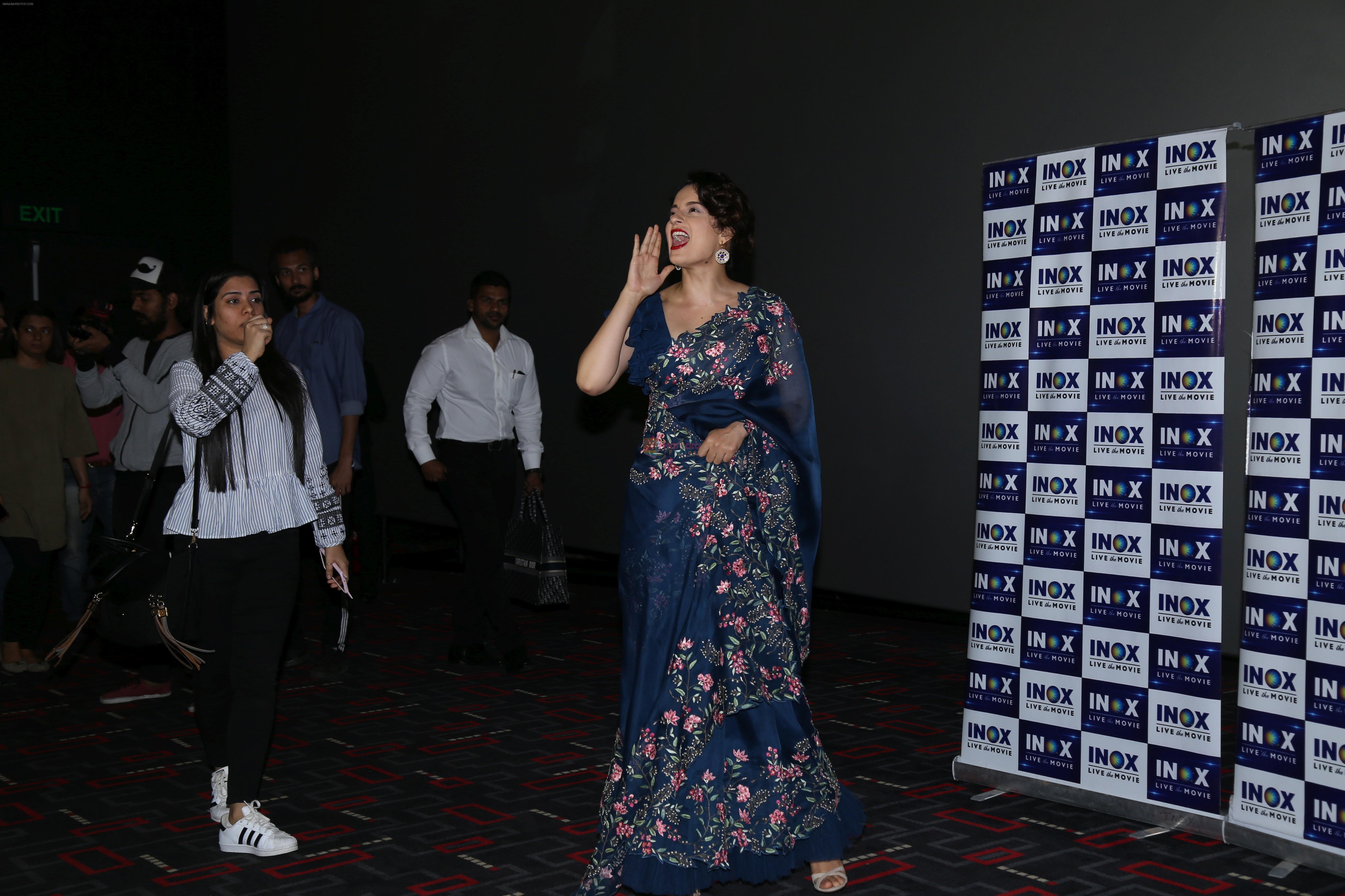 Kangana Ranaut visits Inox at R City mall ghatkopar for the special screening of Manikarnika on 7th Feb 2019