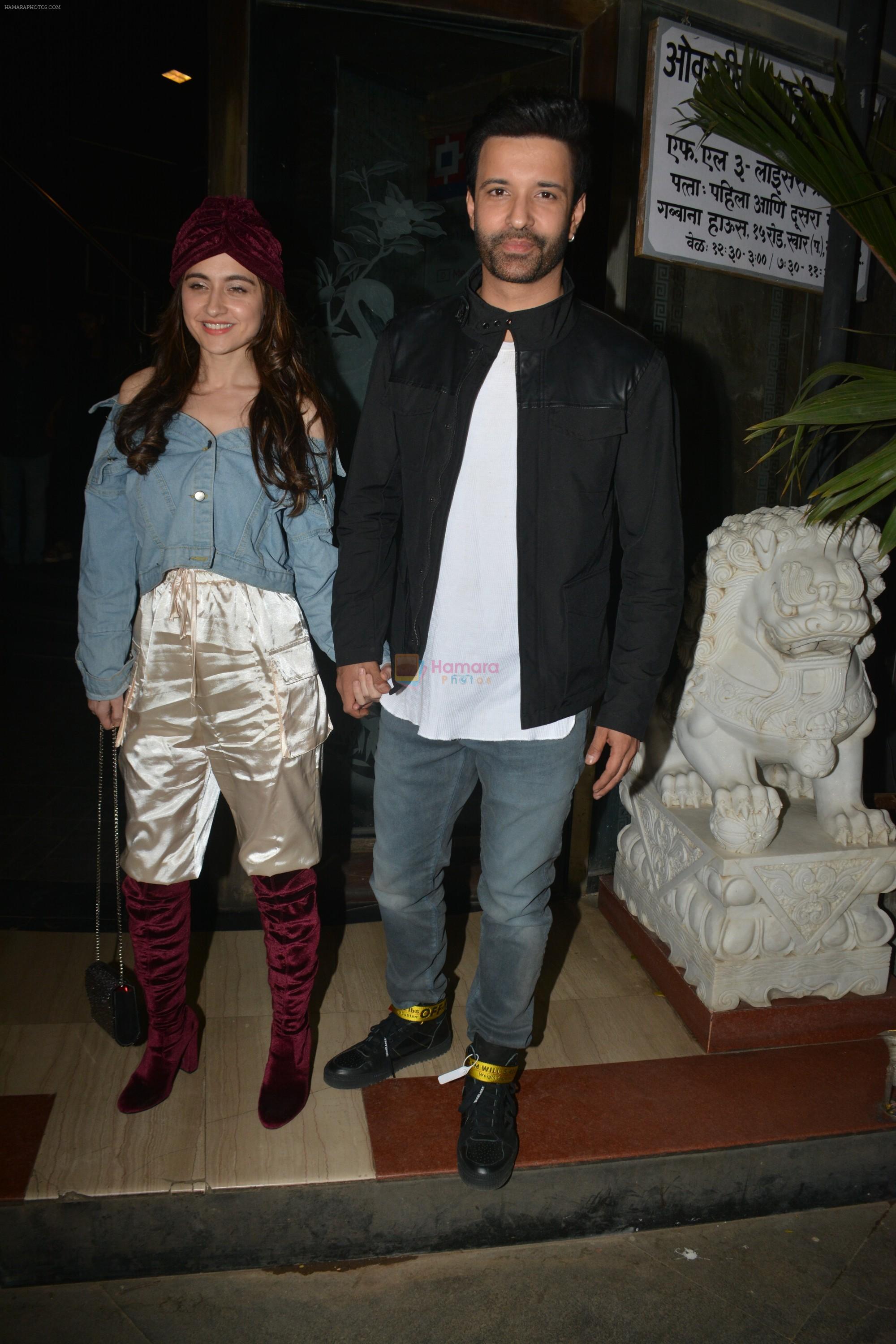 Sanjeeda Sheikh, Aamir Ali at Rohit Reddy & Anita Hassanandani's party for the launch of thier new single Teri Yaad at bandra on 8th Feb 2019