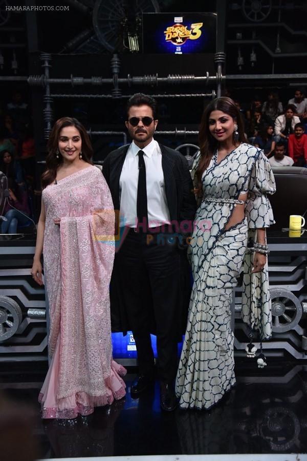 Anil Kapoor, Madhuri Dixit, Shilpa Shetty on sets of Super Dancer chapter 3 on 11th Feb 2019
