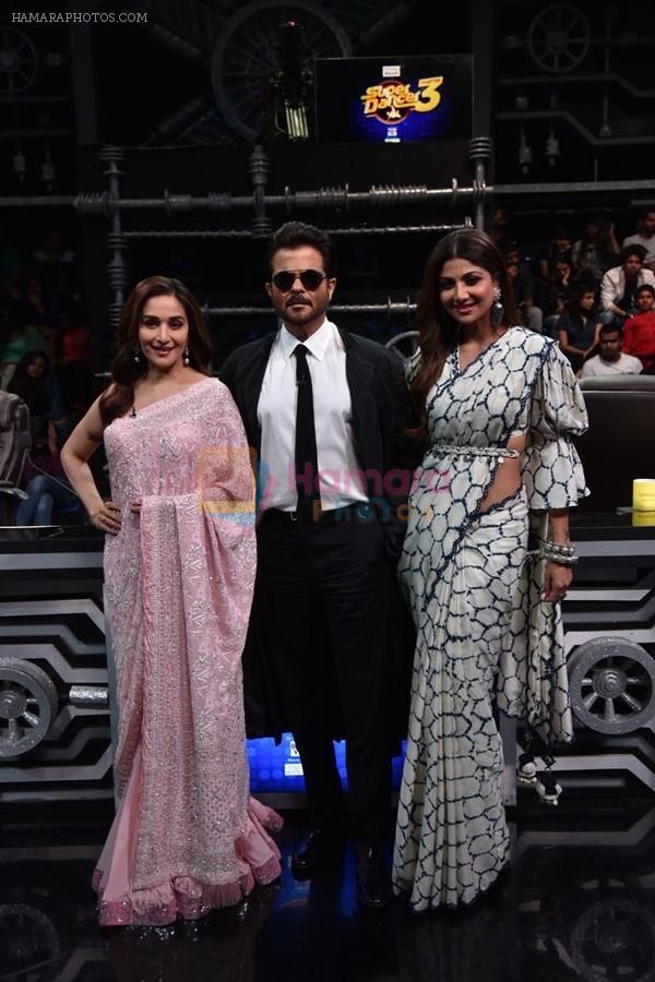 Anil Kapoor, Madhuri Dixit, Shilpa Shetty on sets of Super Dancer chapter 3 on 11th Feb 2019