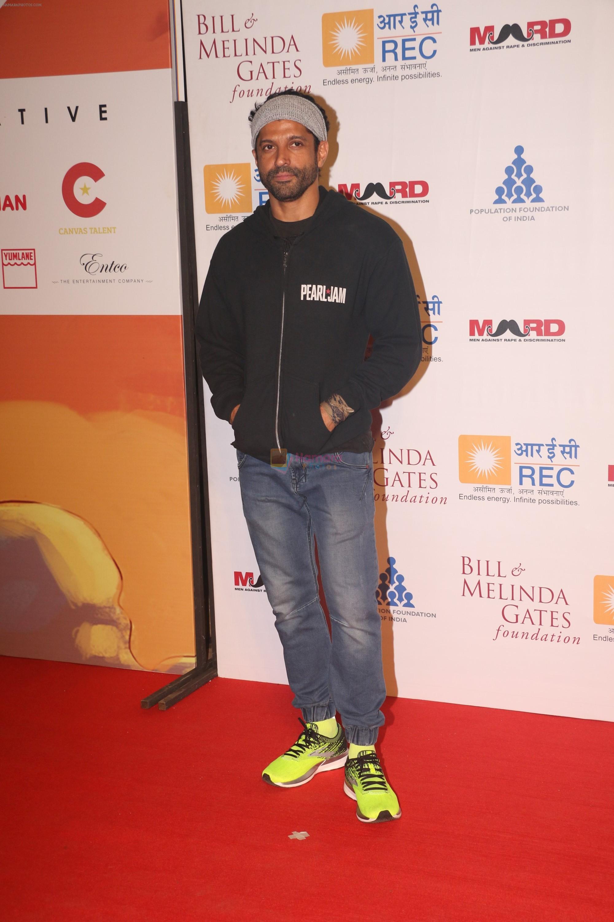 Farhan Akhtar at Lalkaar concert by Farhan Akhtar's MARD foundation at Amphitheater in bandra on 14th Feb 2019