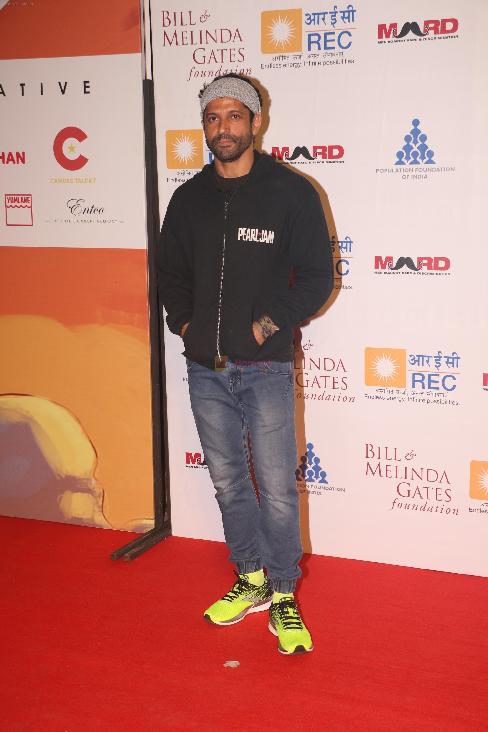 Farhan Akhtar at Lalkaar concert by Farhan Akhtar's MARD foundation at Amphitheater in bandra on 14th Feb 2019