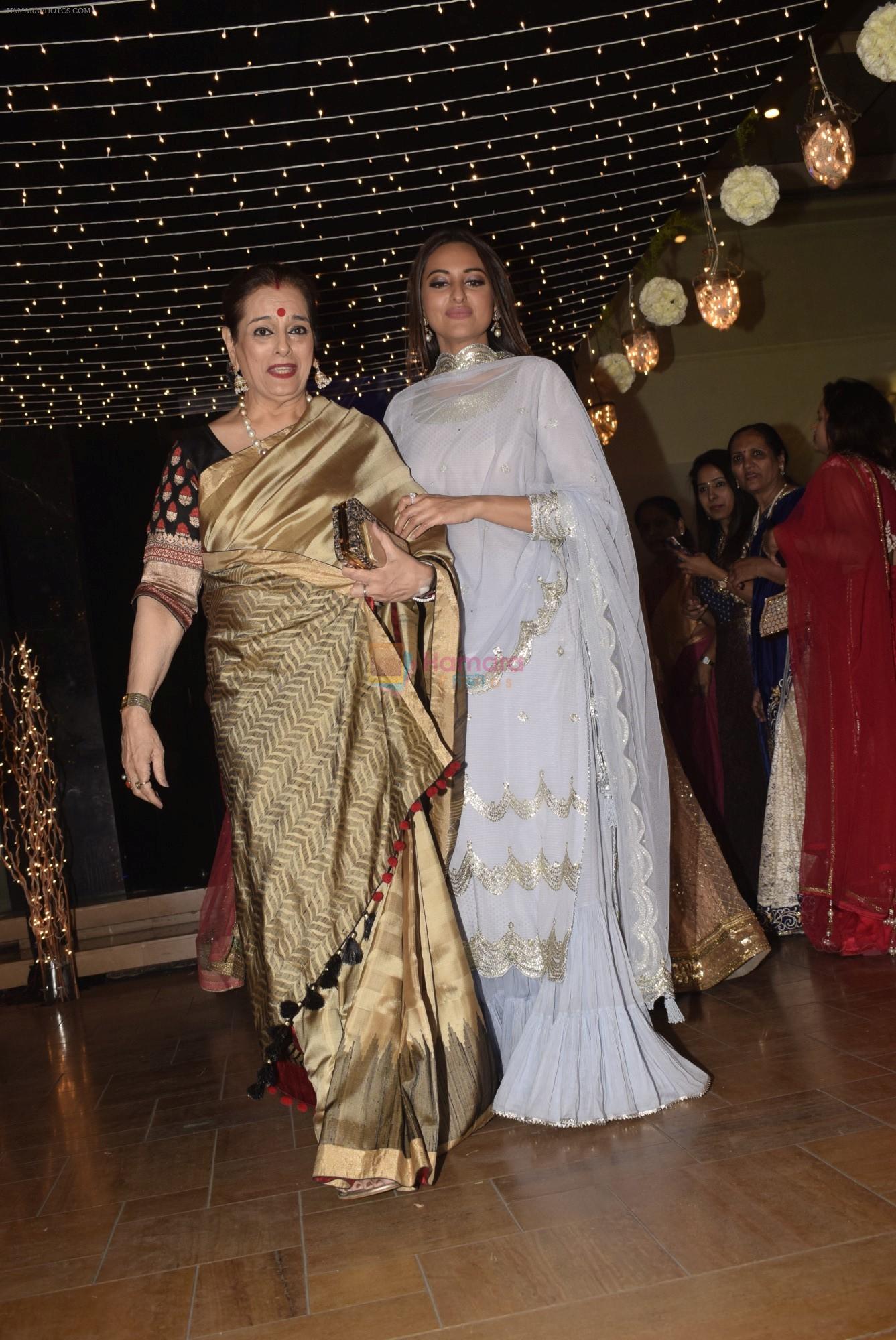 Poonam Sinha at Sonakshi Sinha's wedding reception in four ...
