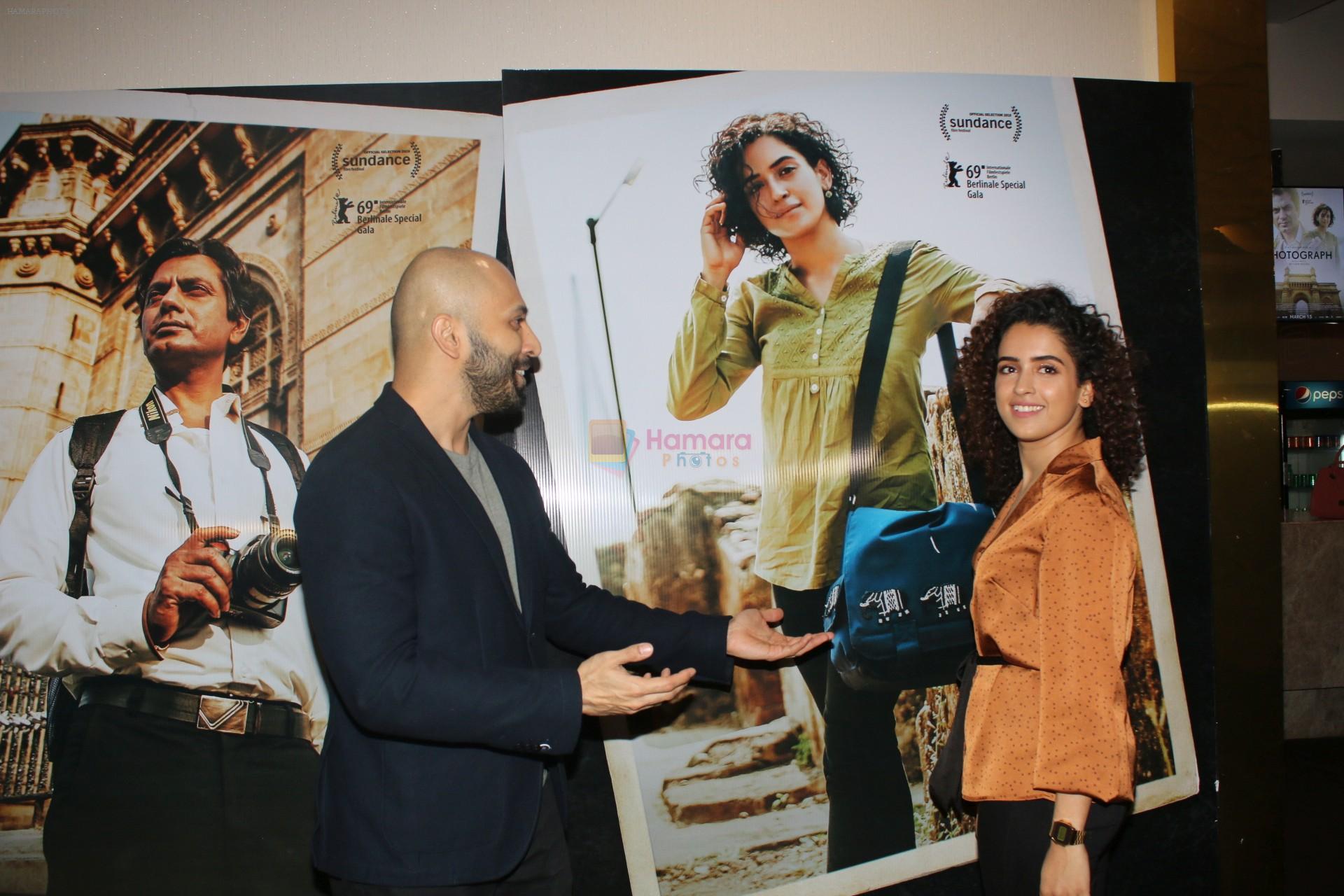 Sanya Malhotra & director Ritesh Batra at the trailer launch of their film Photograph at The View in andheri on 19th Feb 2019