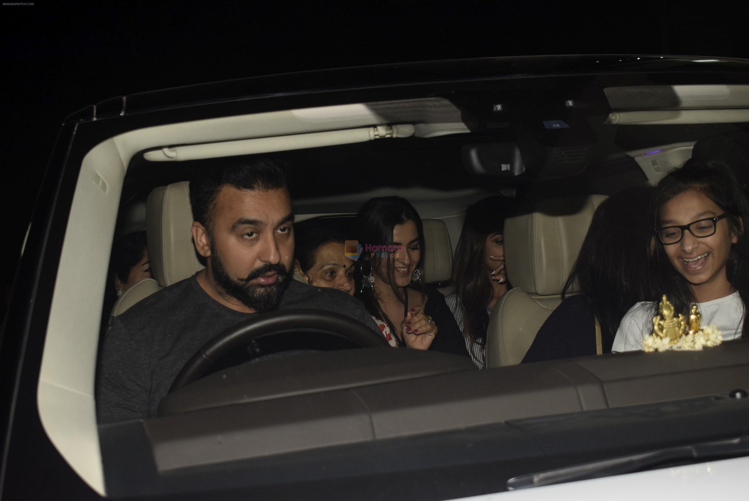 Shilpa Shetty spotted with family at pvr juhu on 19th Feb 2019