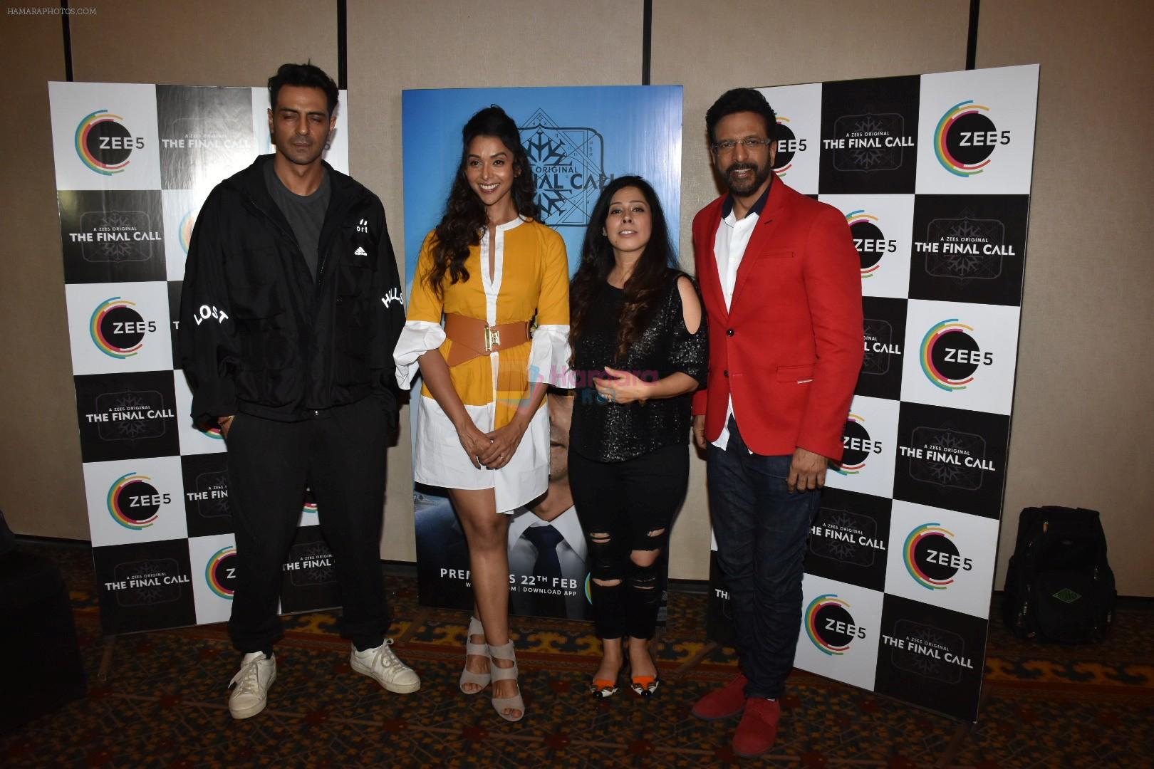 Arjun Rampal, Anupriya Goenka , Javed Jaffery For Final Call Webseries Promotion on 19th Feb 2019