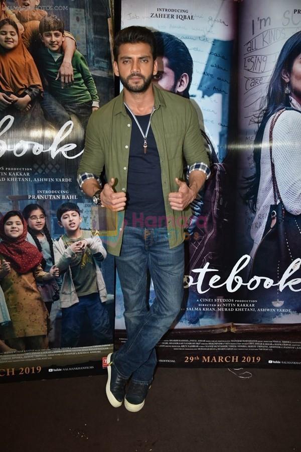 Zaheer Iqbal at trailer preview of Notebook on 21st Feb 2019