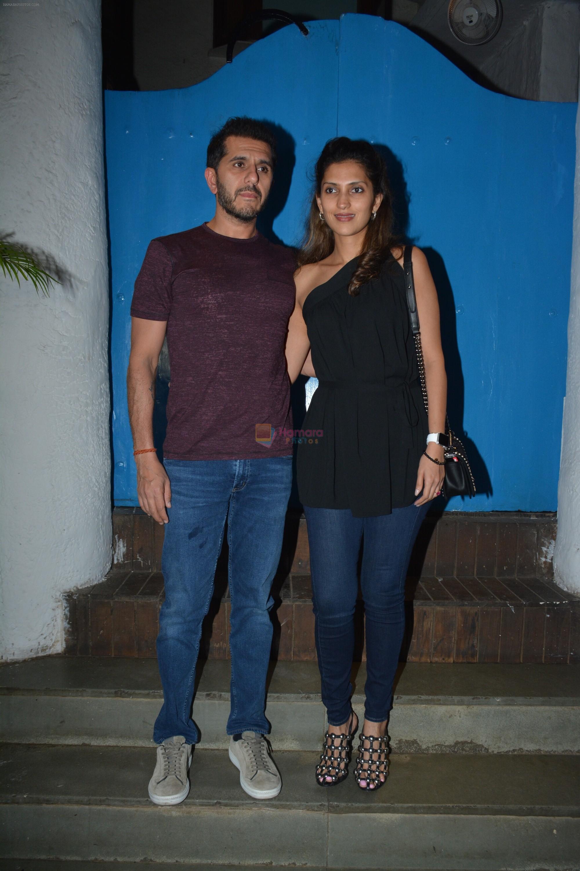 Ritesh Sidhwani & wife spotted in olive bandra on 26th Feb 2019