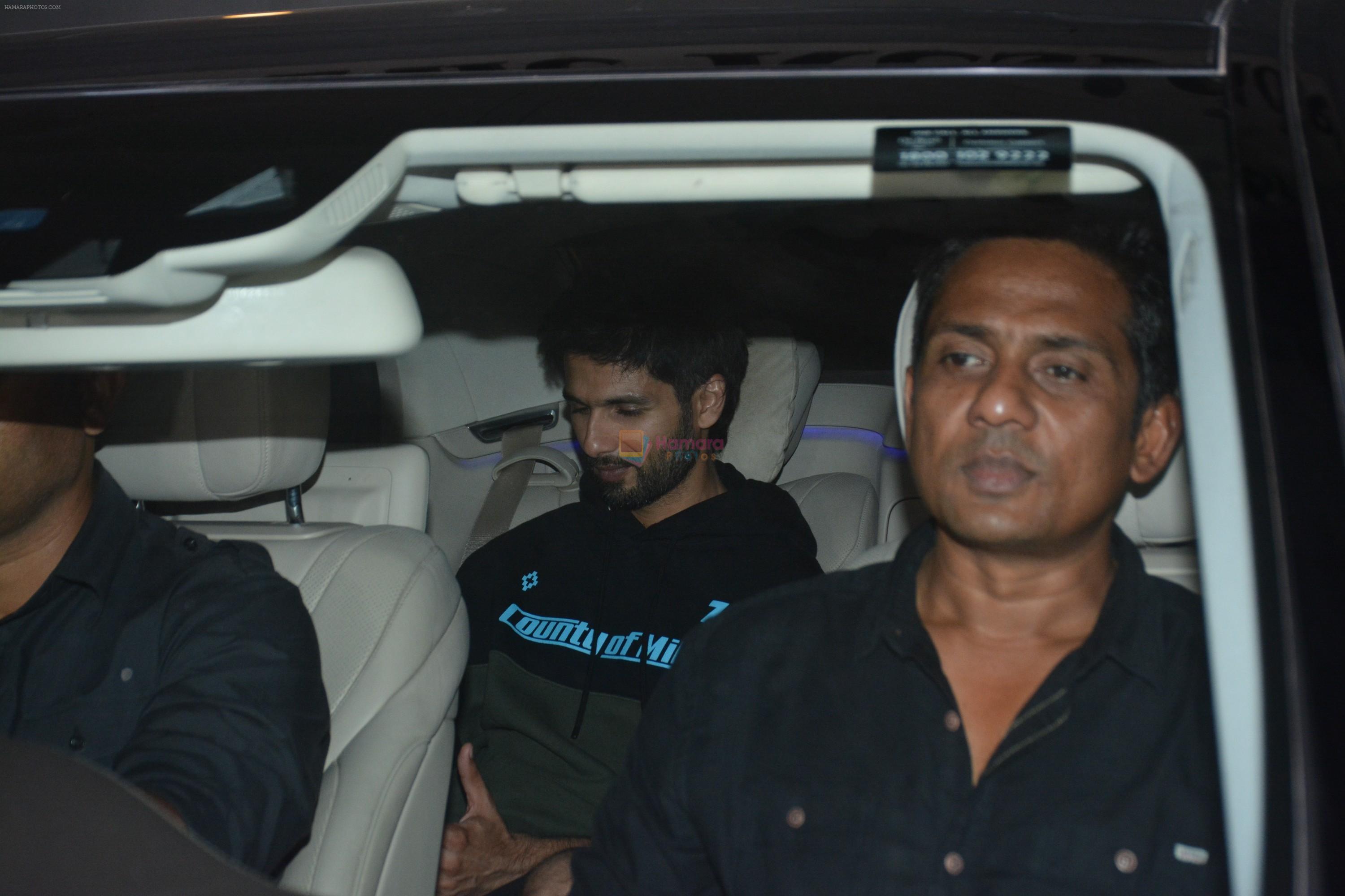Shahid Kapoor spotted at bandra on 27th Feb 2019