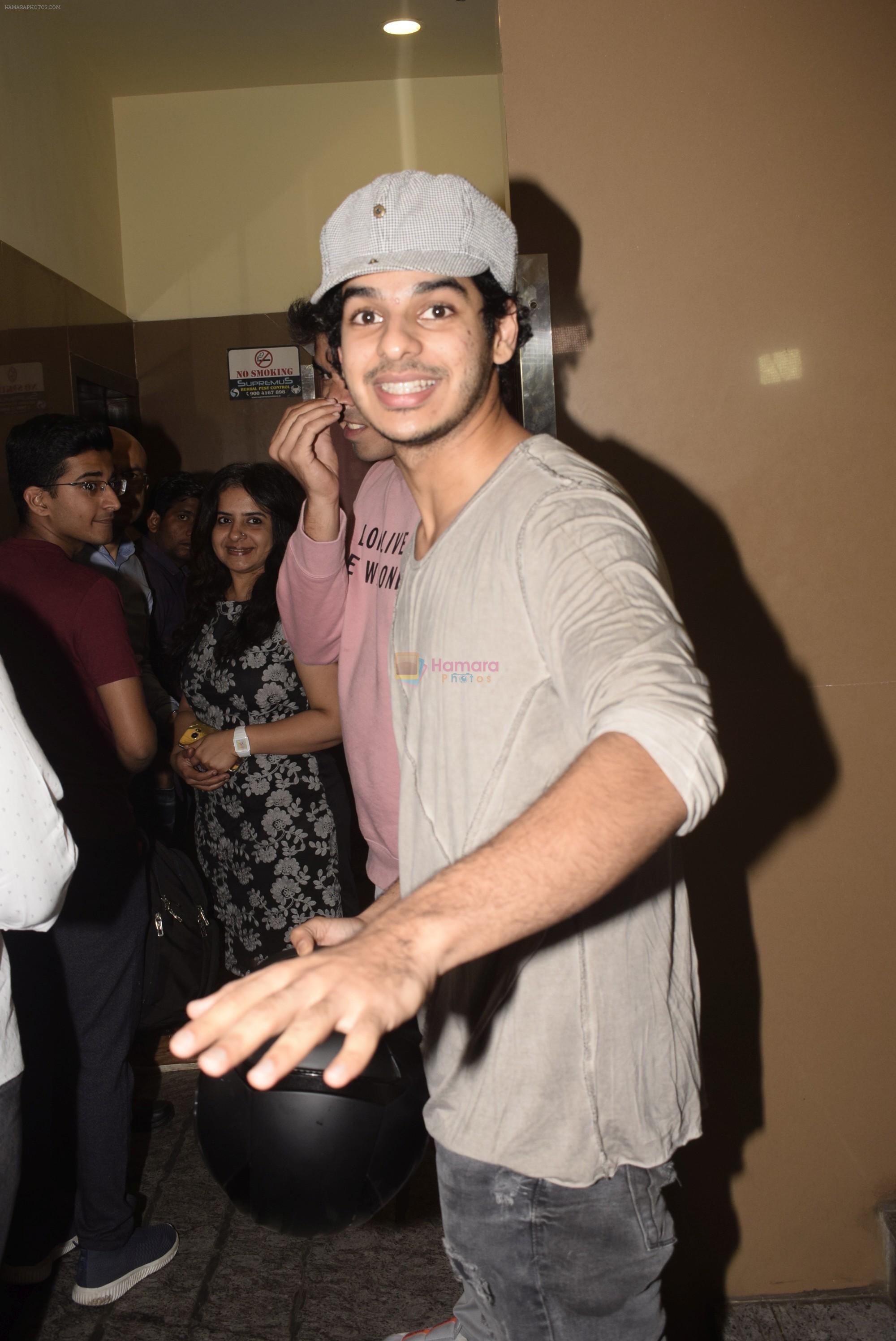 Ishaan Khattar at the Screening of film Sonchiriya at pvr juhu on 27th Feb 2019