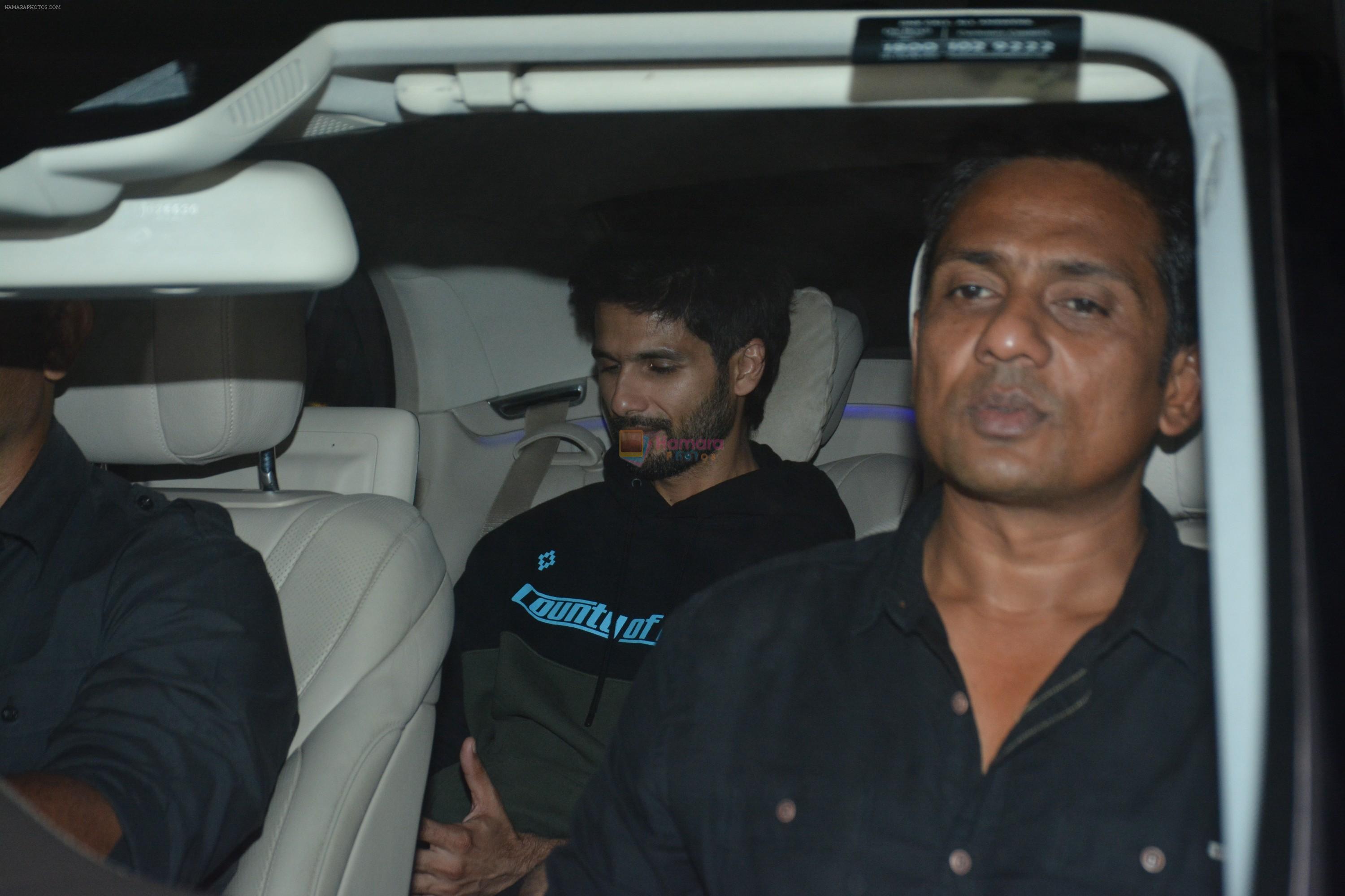 Shahid Kapoor spotted at bandra on 27th Feb 2019