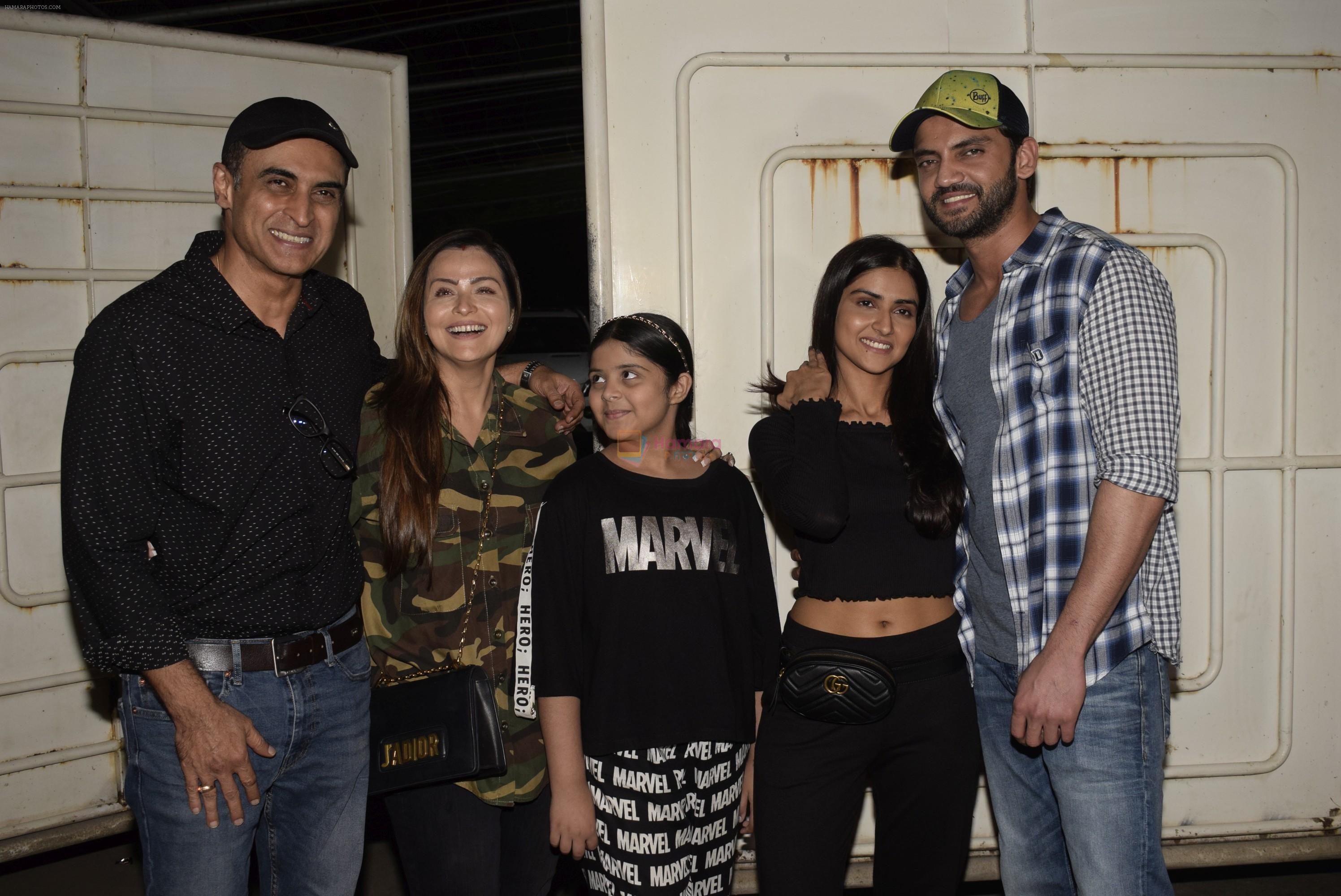 Pranutan Bahl, Zaheer Iqbal, Mohnish Bahl at the screening of film Notebook in Sunny Sound Juhu on 5th March 2019