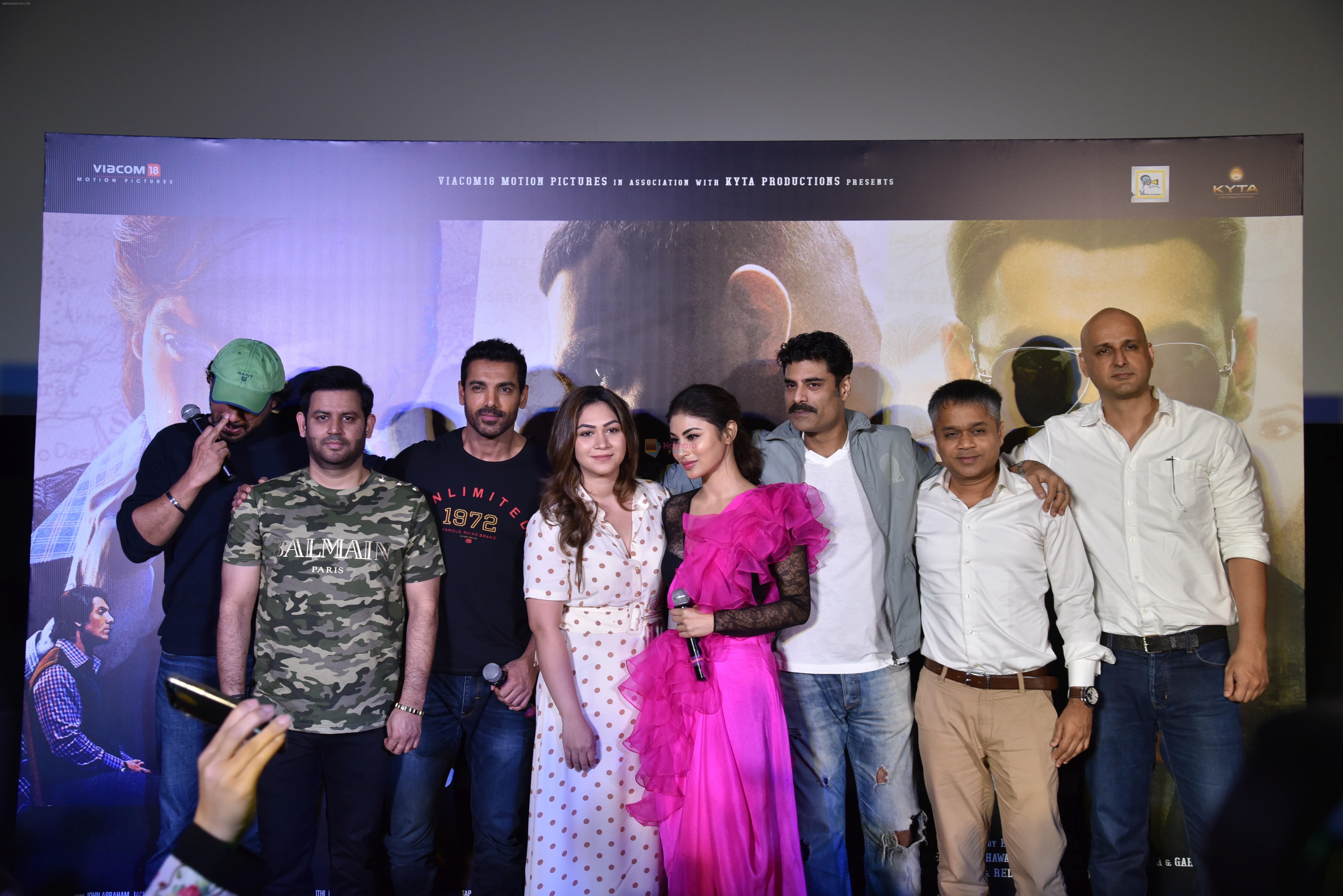 John Abraham,Mouni Roy, Sikander Kher at trailer launch of film Romeo Akbar Walter (Raw) on 5th March 2019