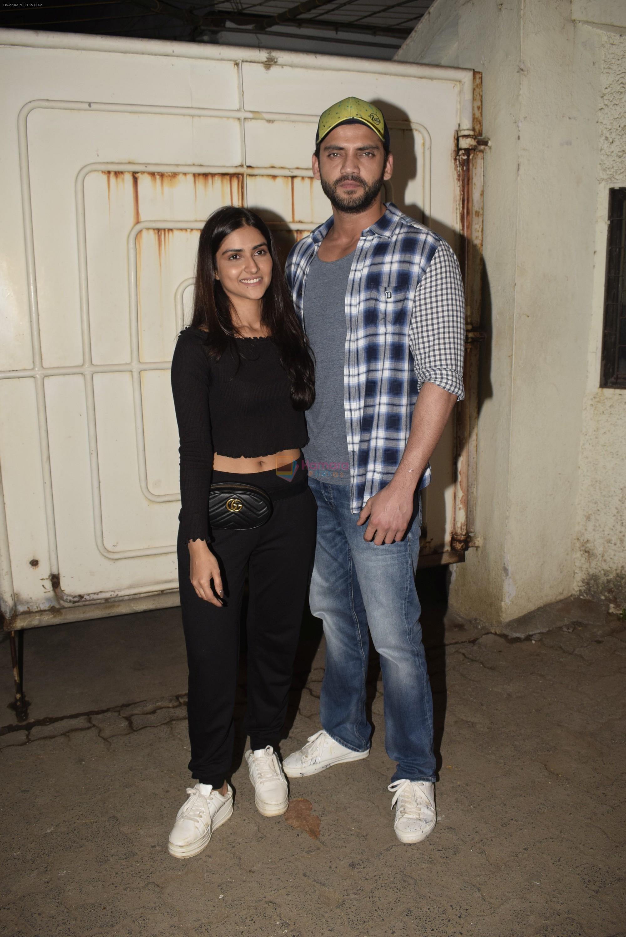 Pranutan Bahl, Zaheer Iqbal at the screening of film Notebook in Sunny Sound Juhu on 5th March 2019