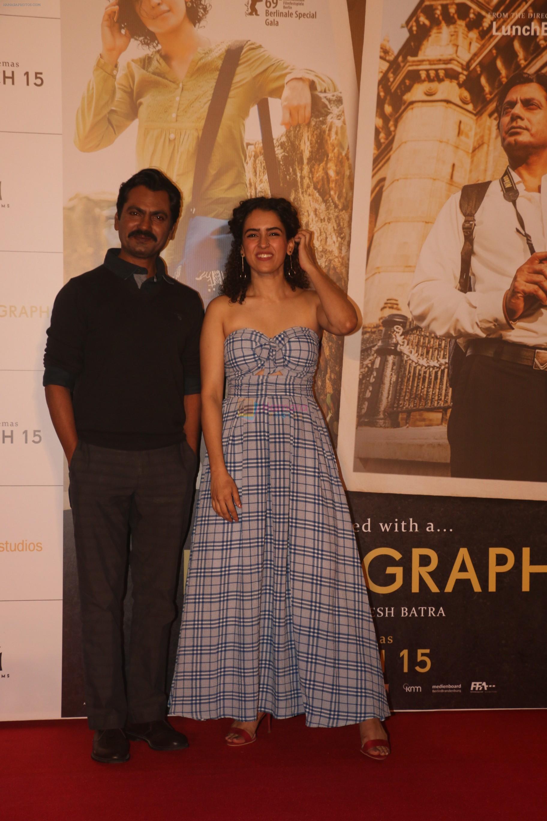 Nawazuddin Siddiqui,Sanya Malhotra at the Song Launch Of Film Photograph on 9th March 2019