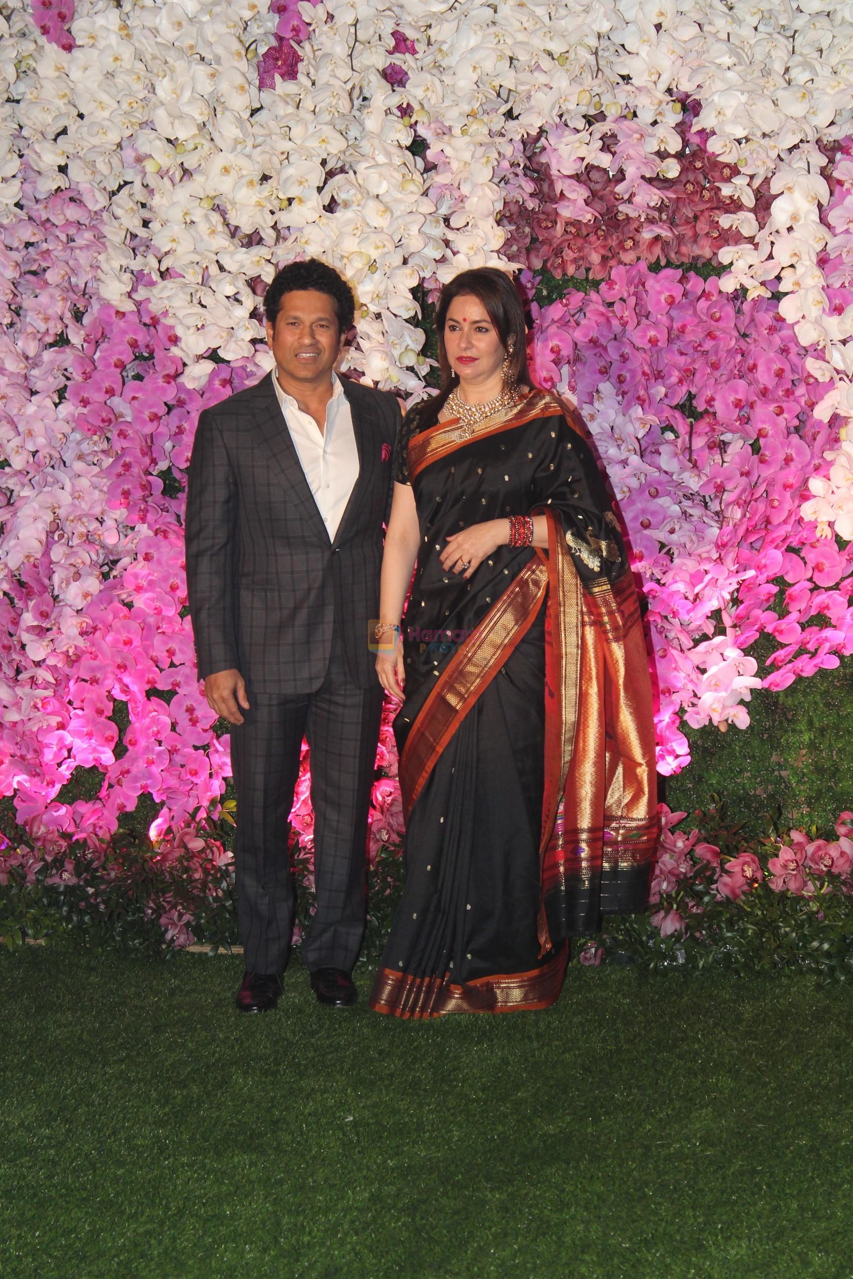 Sachin Tendulkar at Akash Ambani & Shloka Mehta wedding in Jio World Centre bkc on 10th March 2019