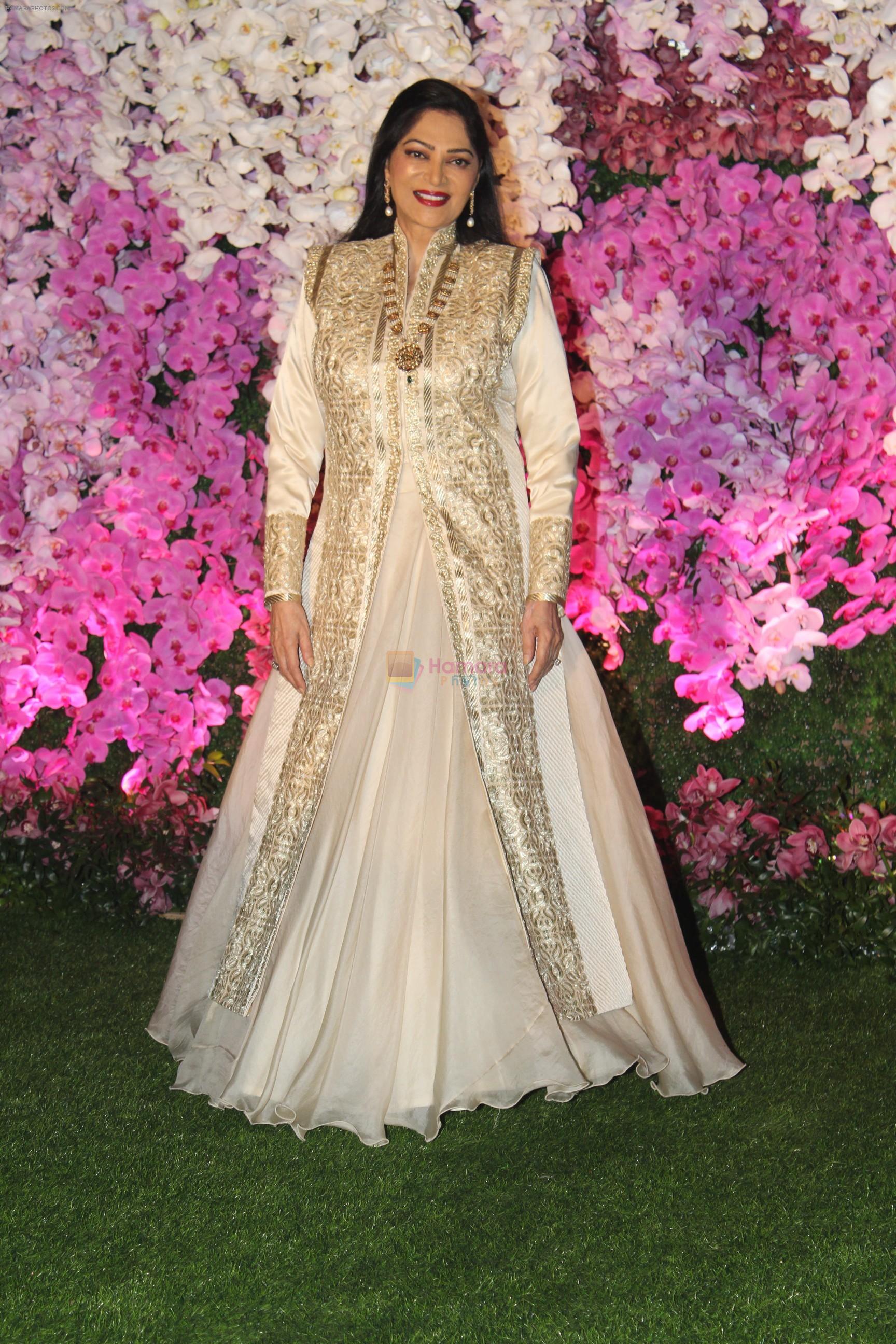 Simi Garewal at Akash Ambani & Shloka Mehta wedding in Jio World Centre bkc on 10th March 2019