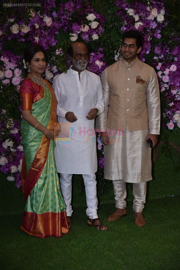 Rajnikanth at Akash Ambani & Shloka Mehta wedding in Jio World Centre bkc on 10th March 2019