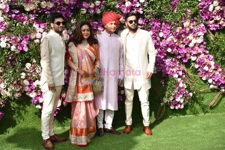 Anil Ambani, Tina Ambani at Akash Ambani & Shloka Mehta wedding in Jio World Centre bkc on 10th March 2019