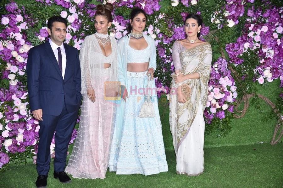 Kareena Kapoor, Karisma Kapoor at Akash Ambani & Shloka Mehta wedding in Jio World Centre bkc on 10th March 2019