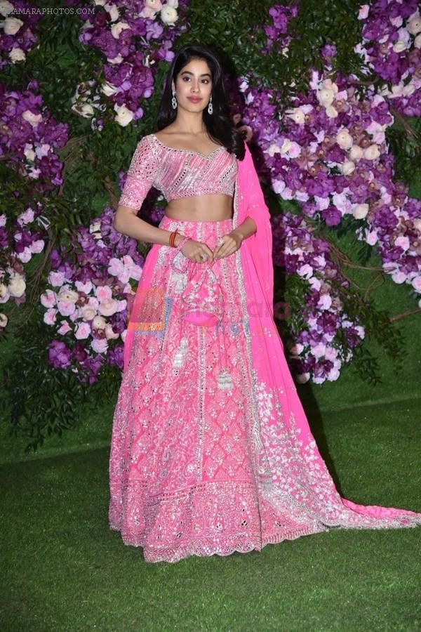 Janhvi Kapoor at Akash Ambani & Shloka Mehta wedding in Jio World Centre bkc on 10th March 2019