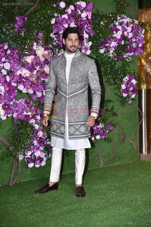 Sidharth Malhotra at Akash Ambani & Shloka Mehta wedding in Jio World Centre bkc on 10th March 2019