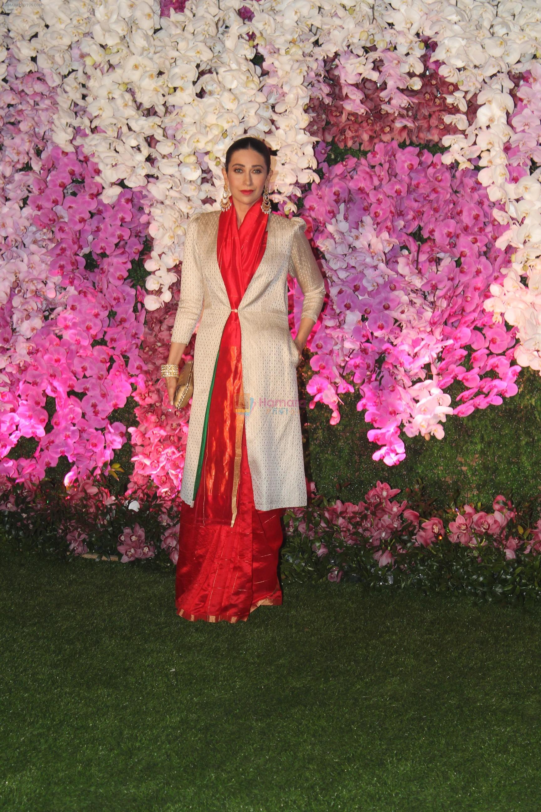 Karisma Kapoor at Akash Ambani & Shloka Mehta wedding in Jio World Centre bkc on 10th March 2019