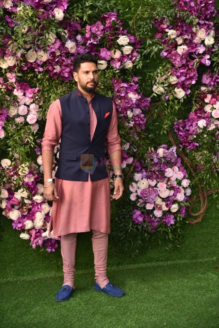 Yuvraj Singh at Akash Ambani & Shloka Mehta wedding in Jio World Centre bkc on 10th March 2019