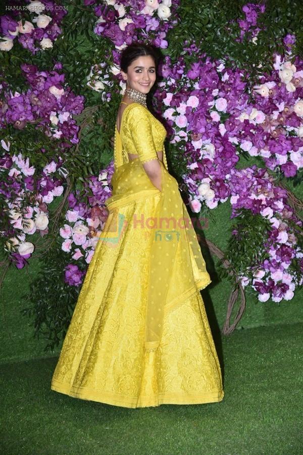 Alia Bhatt at Akash Ambani & Shloka Mehta wedding in Jio World Centre bkc on 10th March 2019