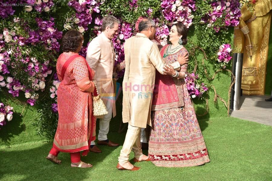 Nita Ambani, Mukesh Ambani at Akash Ambani & Shloka Mehta wedding in Jio World Centre bkc on 10th March 2019