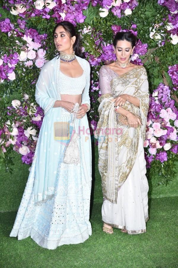 Kareena Kapoor, Karisma Kapoor at Akash Ambani & Shloka Mehta wedding in Jio World Centre bkc on 10th March 2019