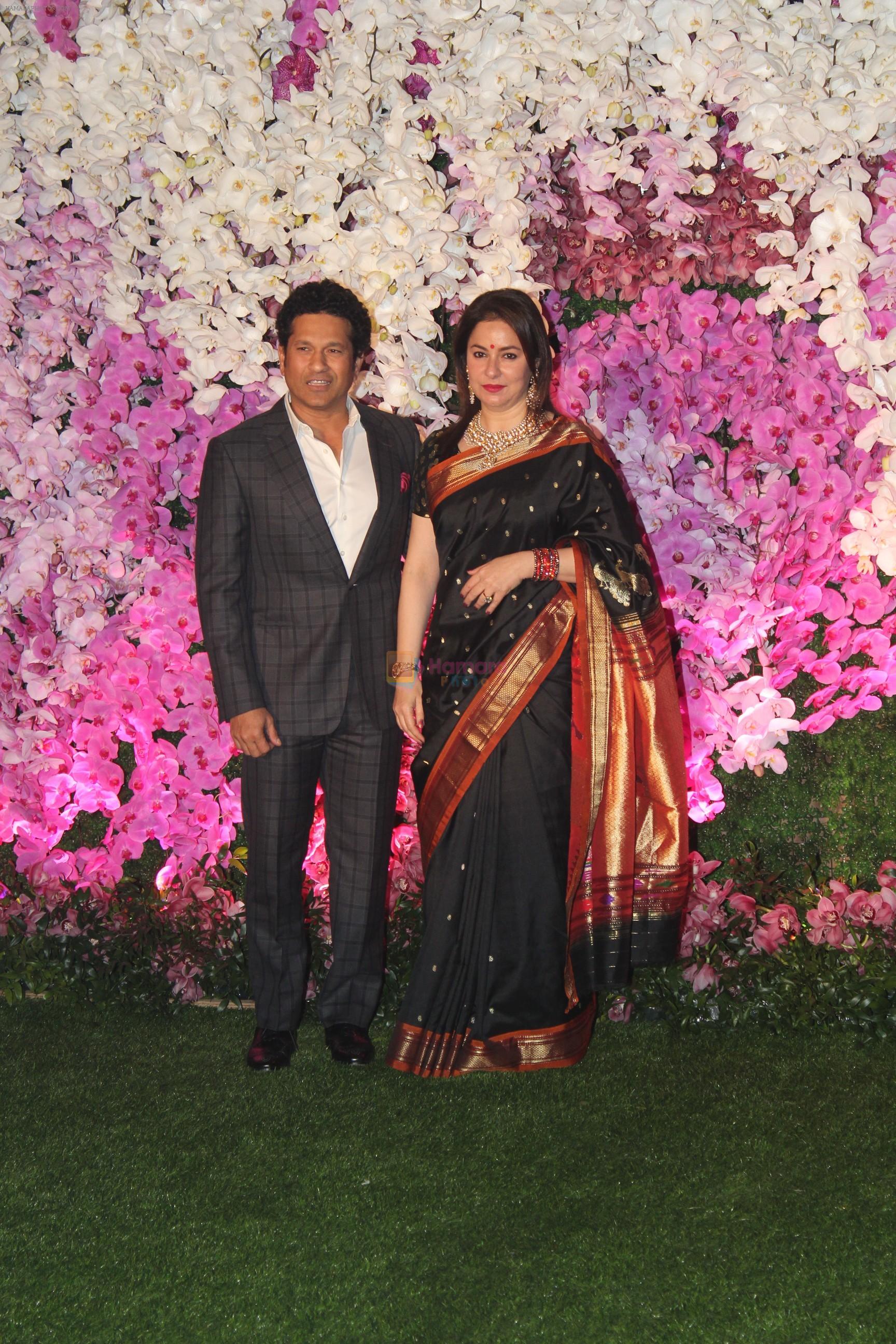 Sachin Tendulkar at Akash Ambani & Shloka Mehta wedding in Jio World Centre bkc on 10th March 2019