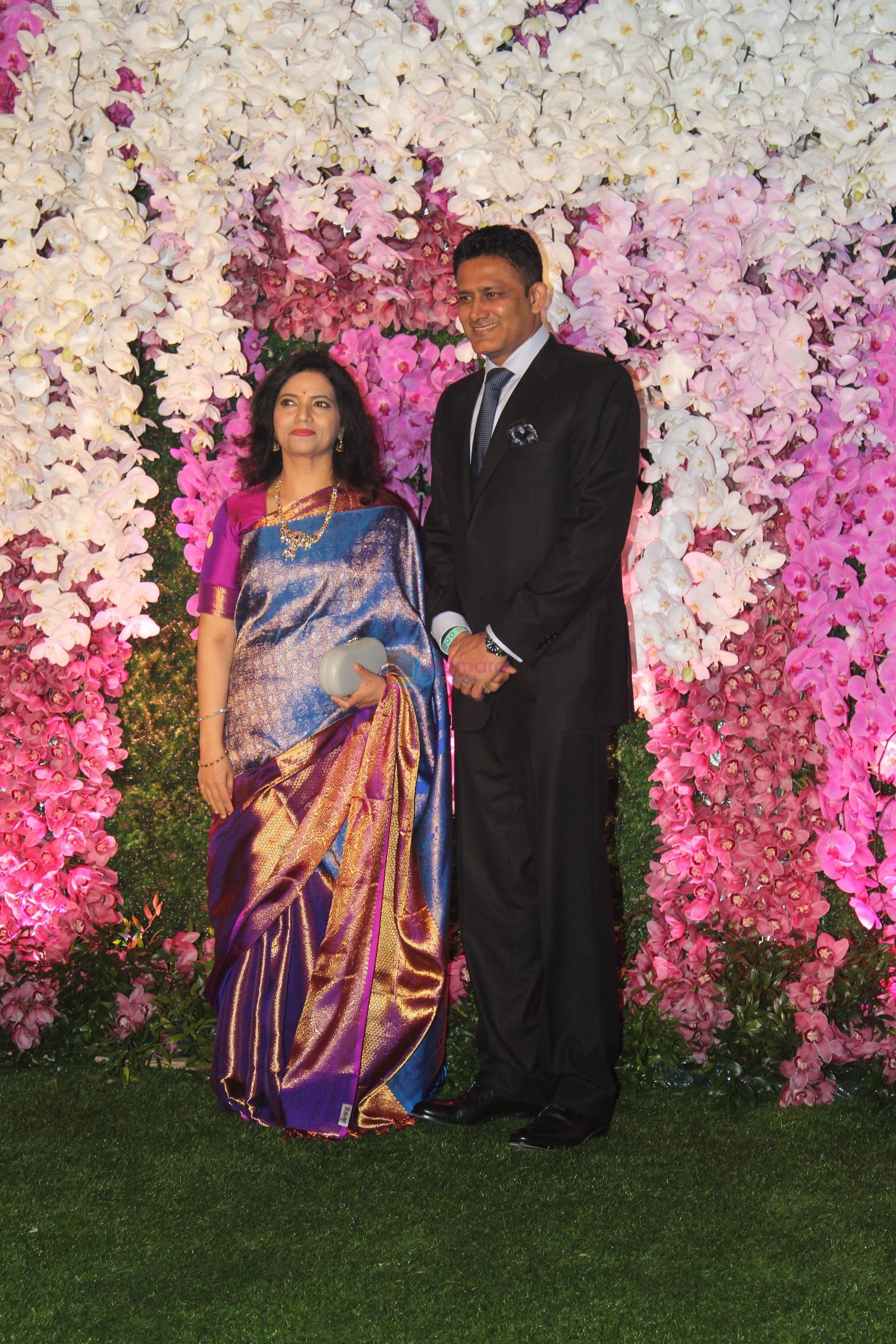 Anil Kumble at Akash Ambani & Shloka Mehta wedding in Jio World Centre bkc on 10th March 2019