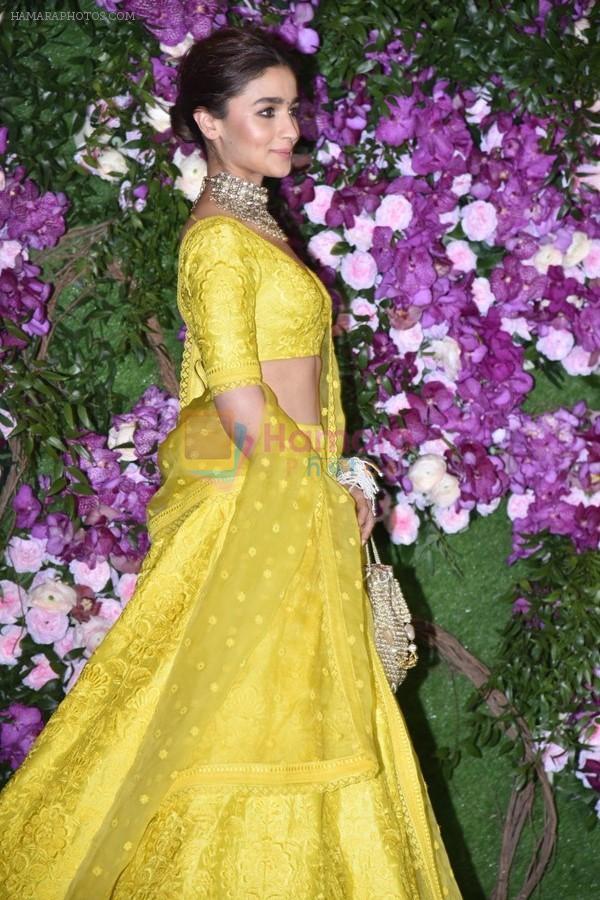 Alia Bhatt at Akash Ambani & Shloka Mehta wedding in Jio World Centre bkc on 10th March 2019