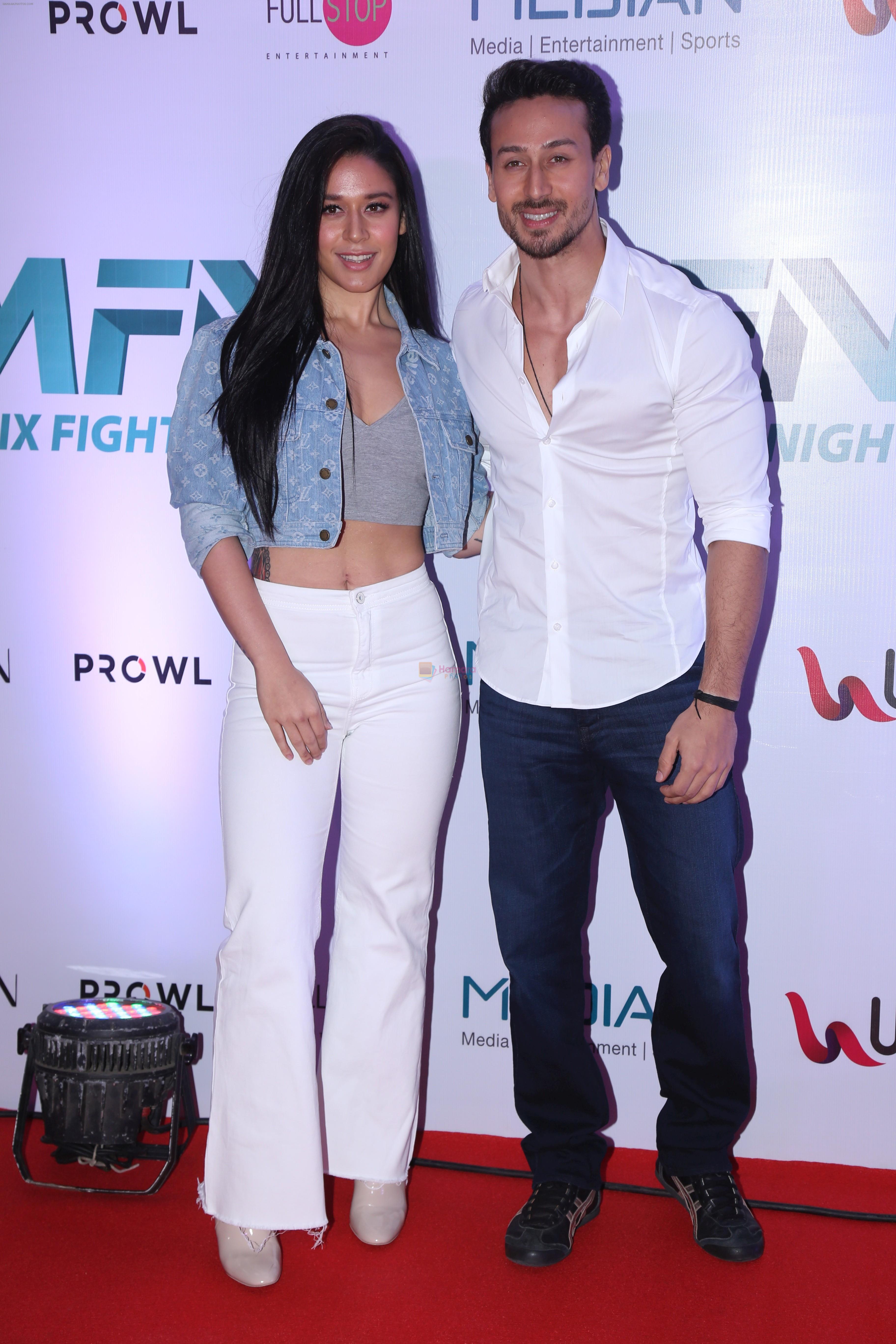 Krishna Shroff at the Launch of Matrix Fight Night by Tiger & Krishna Shroff at NSCI worli on 12th March 2019