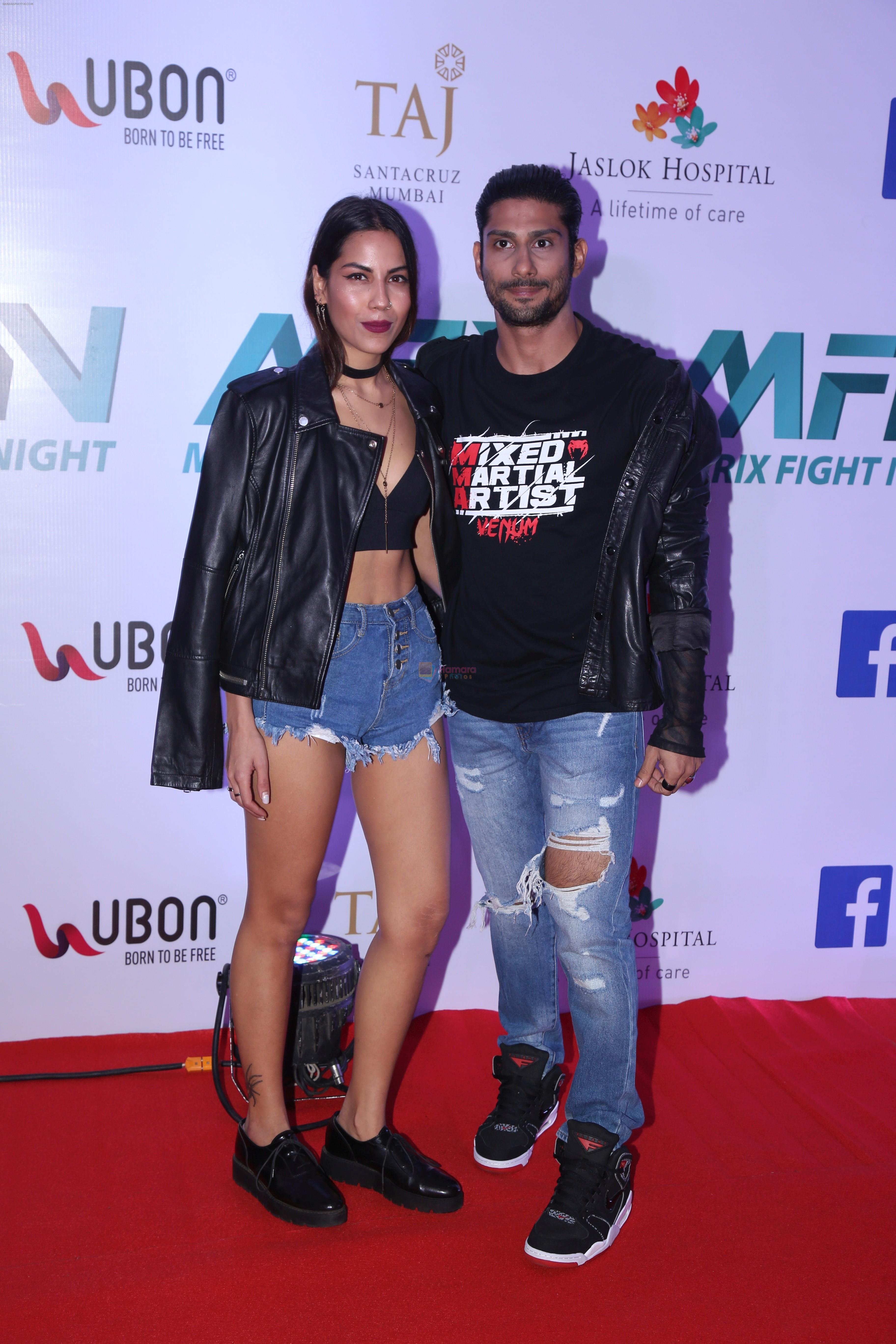 Prateik Babbar at the Launch of Matrix Fight Night by Tiger & Krishna Shroff at NSCI worli on 12th March 2019