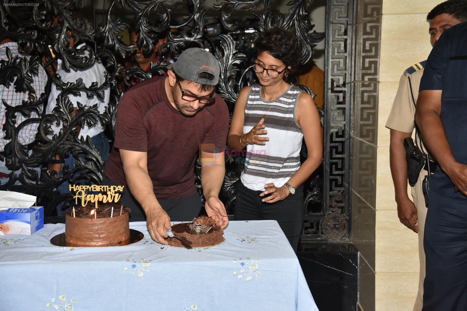 Aamir khan birthday celebration at his house on 14th March 2019