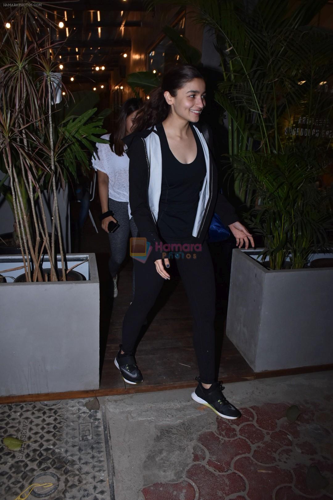 Alia Bhatt spotted at Kitchen Garden juhu on 13th March 2019