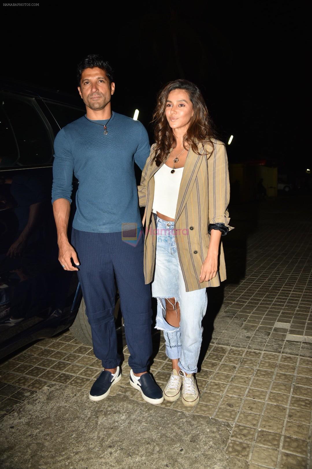 Farhan Akhtar, Shibani Dandekar at the Screening of movie photograph on 13th March 2019