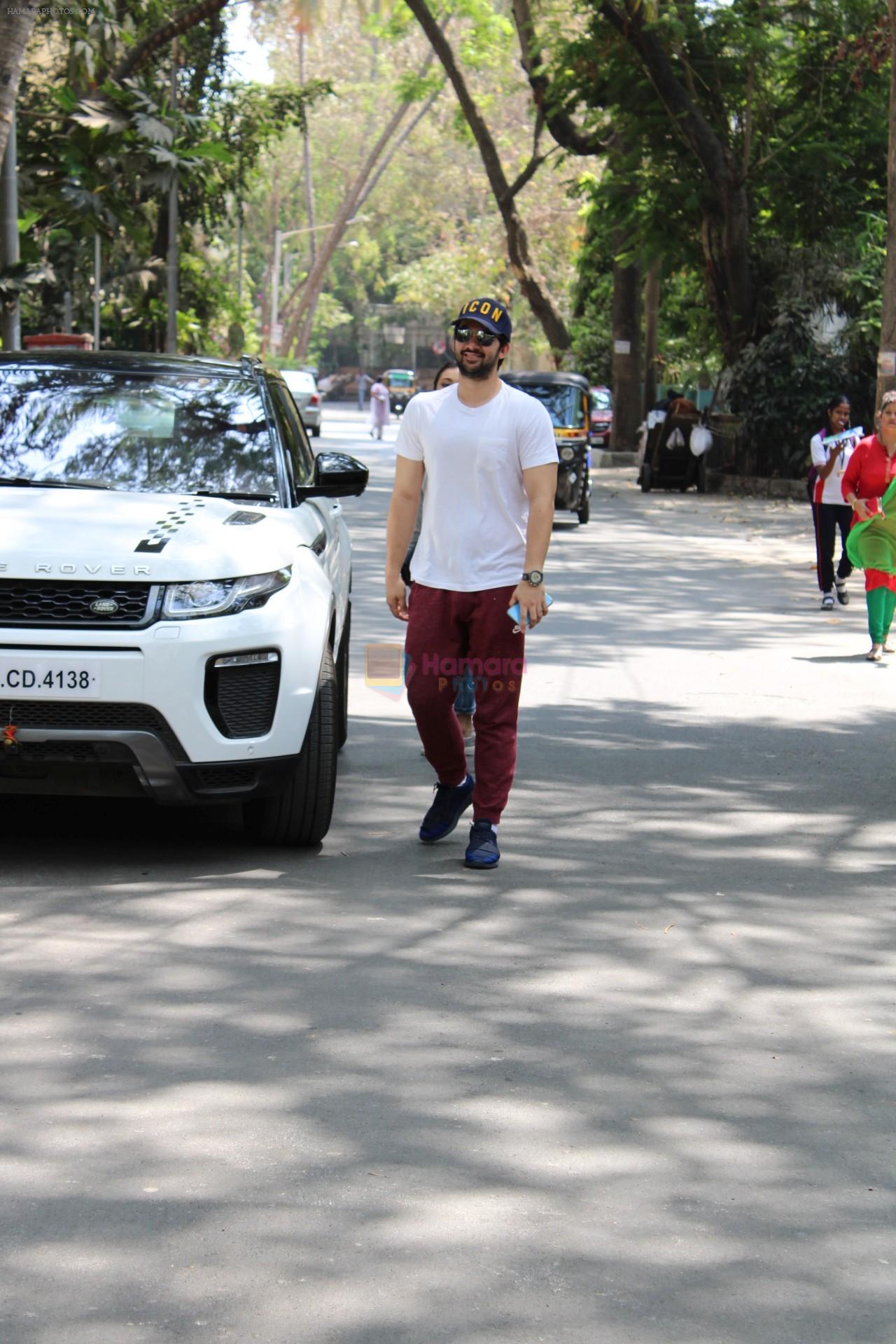 Karan Deol & Sahher Bamba spotted at juhu on 13th March 2019