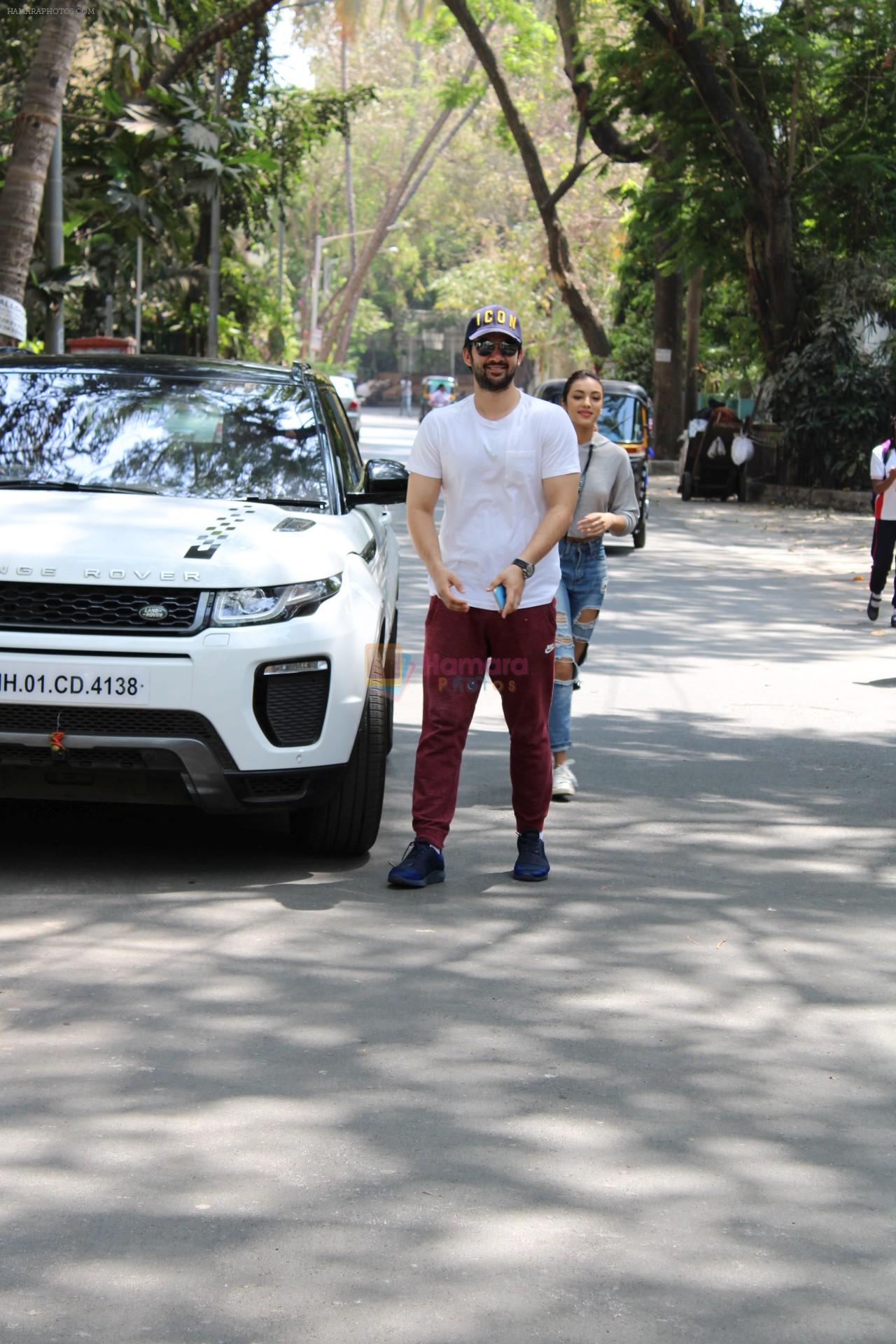 Karan Deol & Sahher Bamba spotted at juhu on 13th March 2019