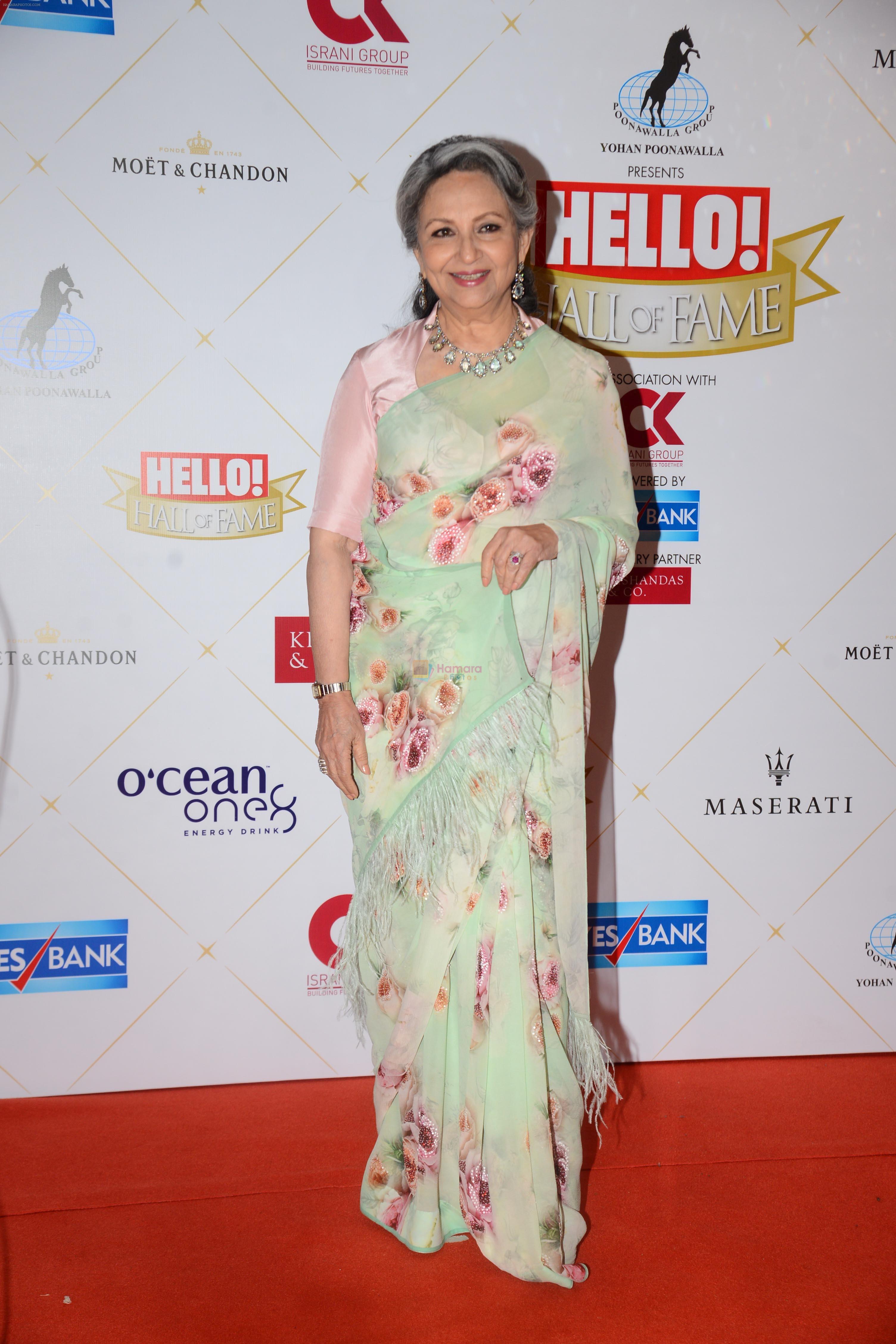Sharmila Tagore at the Hello Hall of Fame Awards in St Regis hotel on 18th March 2019