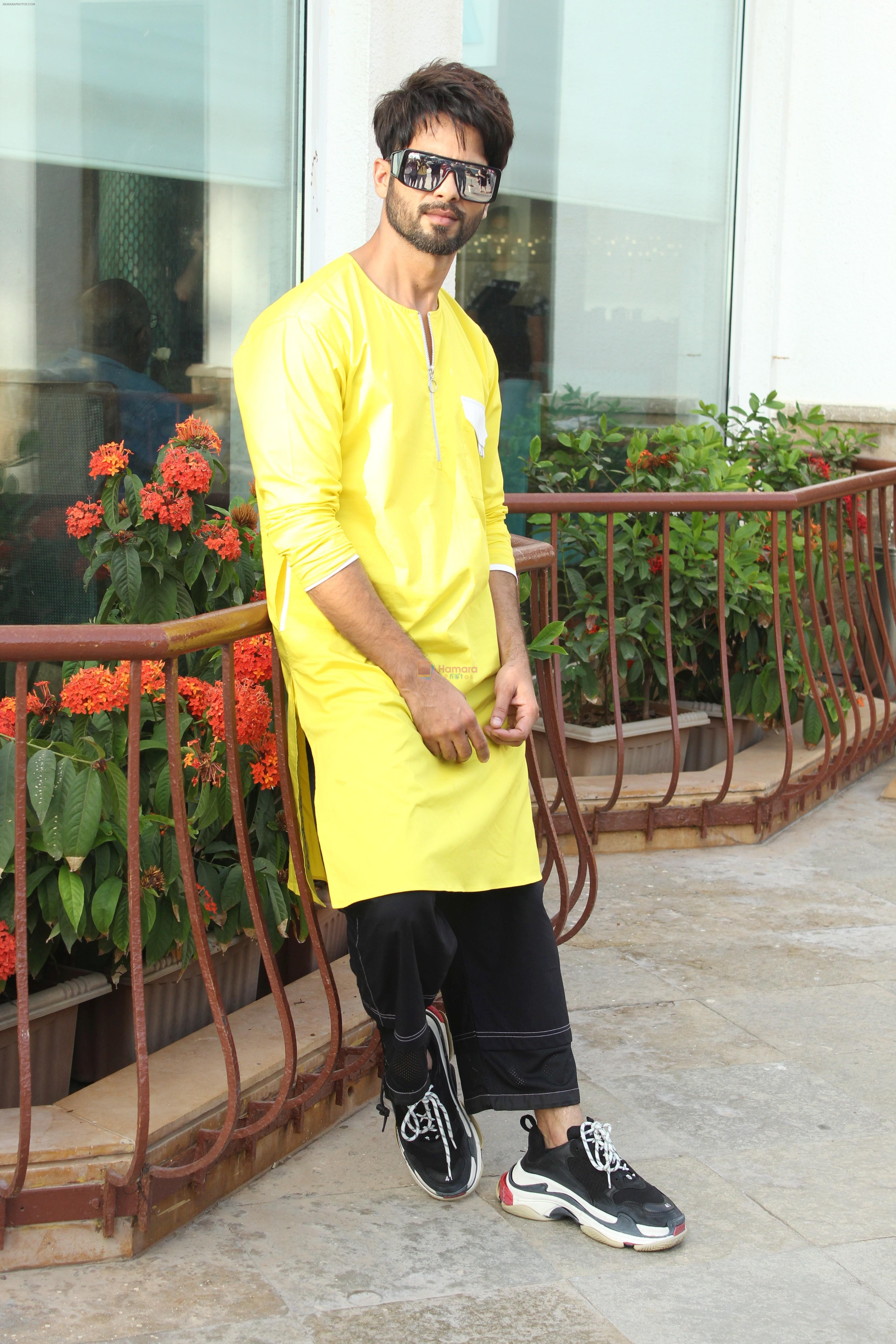 Shahid Kapoor at Sun n sand for the promotion of Kabir sing on 1st June 2019