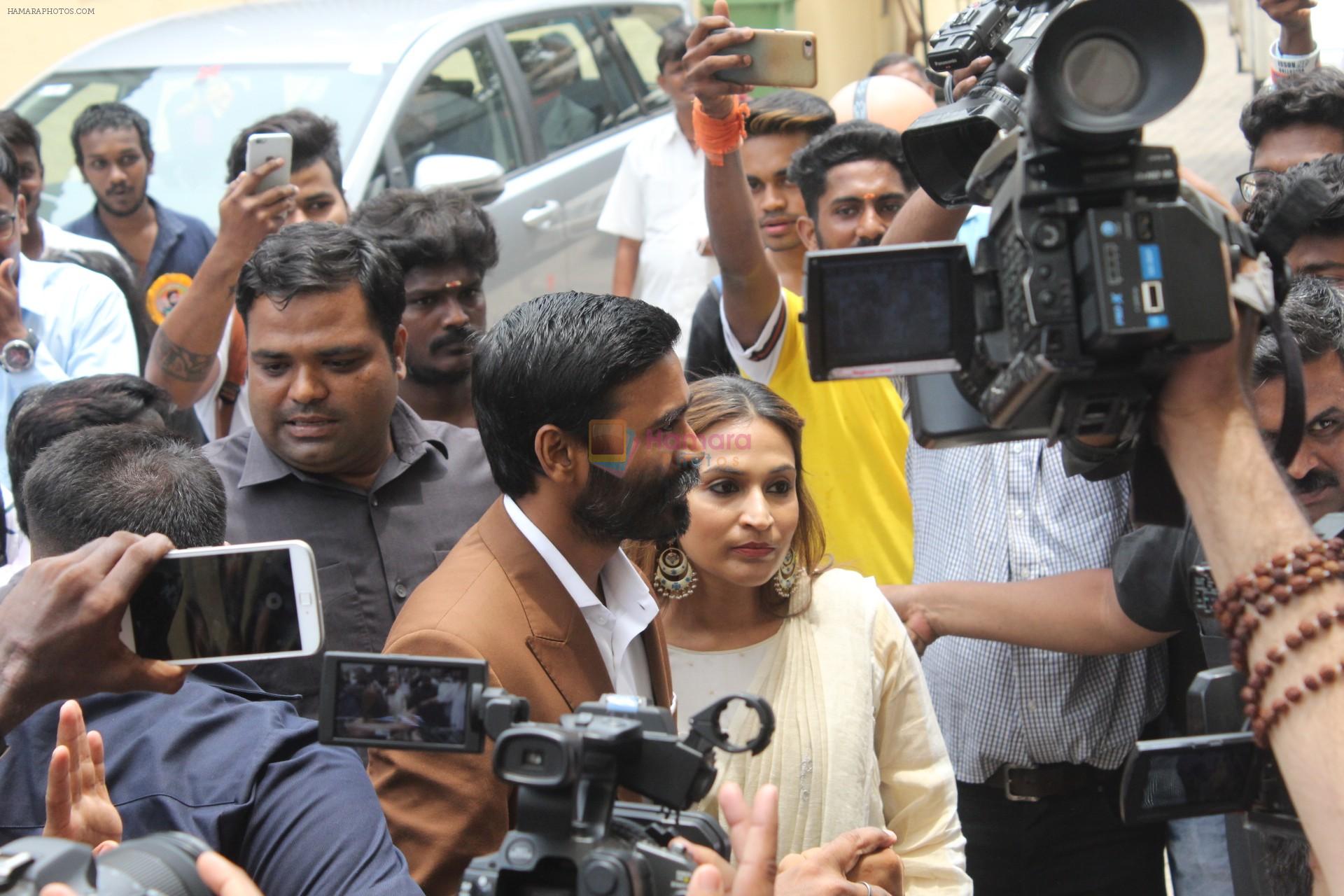 Dhanush At Grand Entry For Trailer Launch Of Film The Extraordinary Journey Of The Fakir on 3rd June 2019