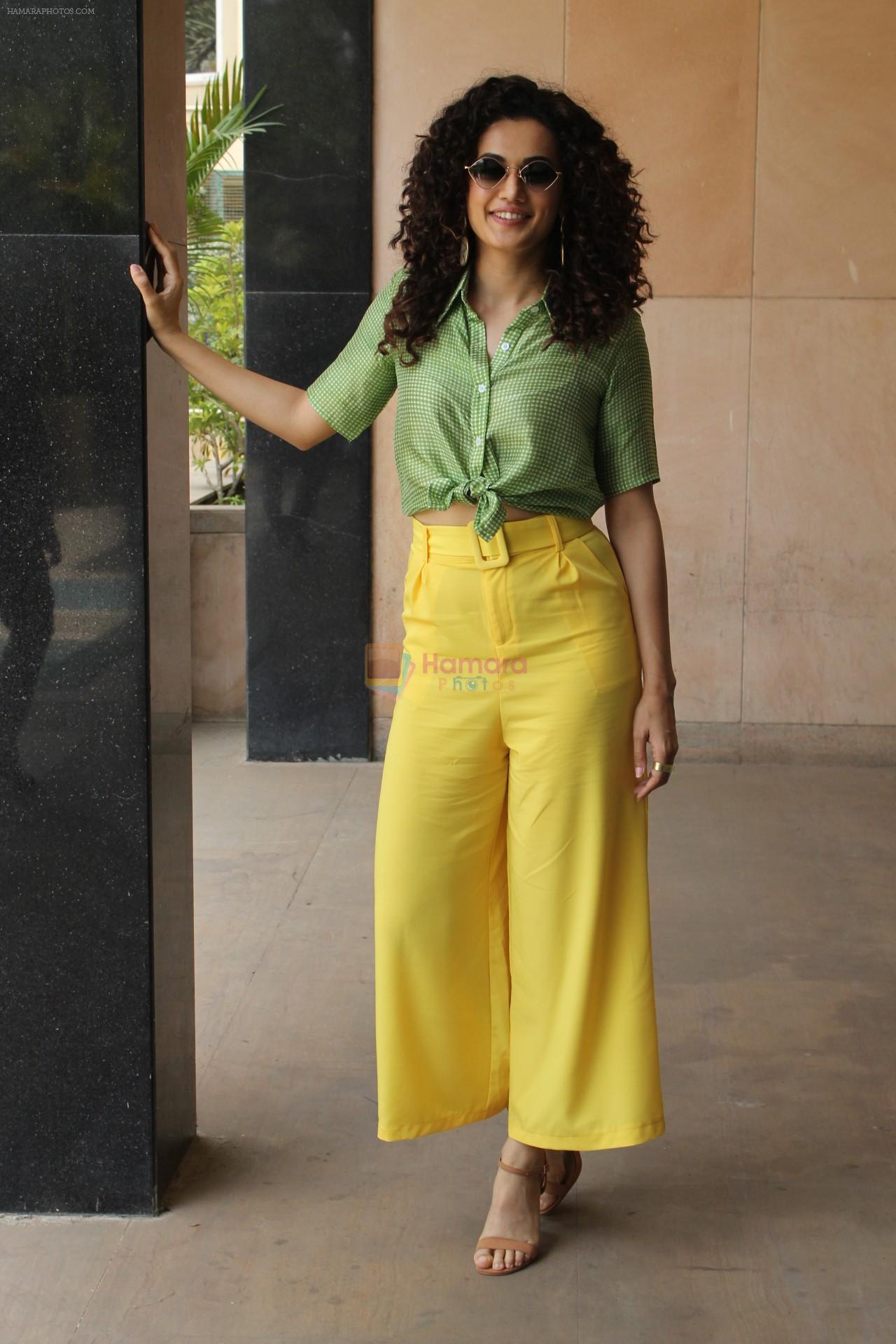 Taapsee pannu for promotion of her upcoming movie Game Over at Novotel on 3rd June 2019