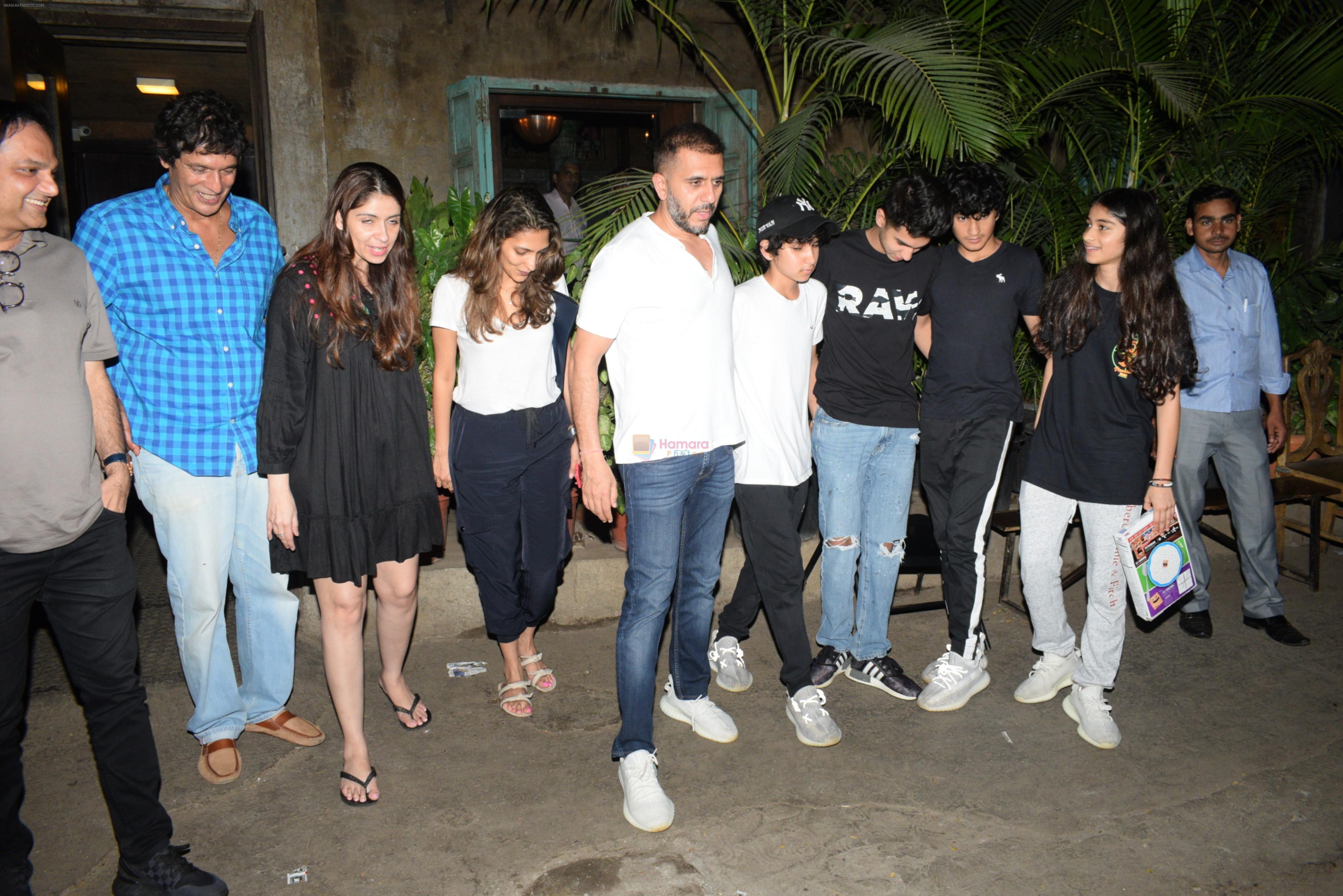 Chunky Pandey with family spotted at palibhavan in bandra on 5th June 2019