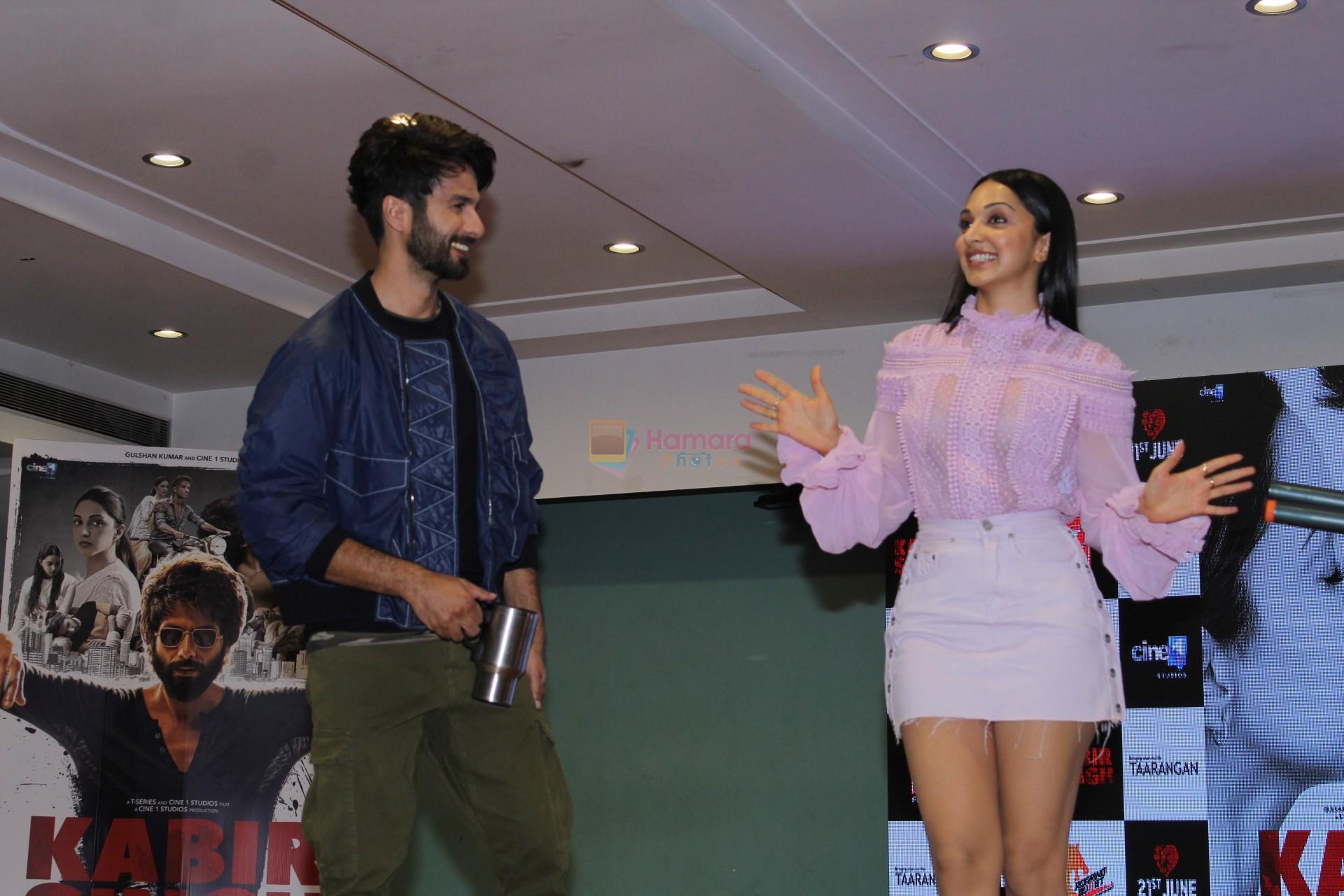 Shahid Kapoor & Kiara Advani at the song launch of Kabir Singh on 6th June 2019