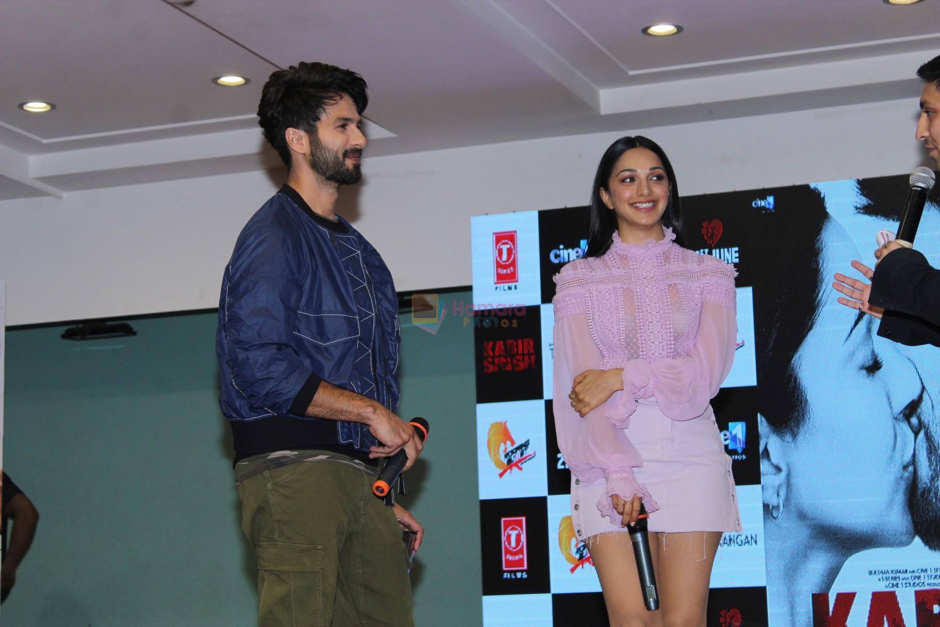 Shahid Kapoor & Kiara Advani at the song launch of Kabir Singh on 6th June 2019